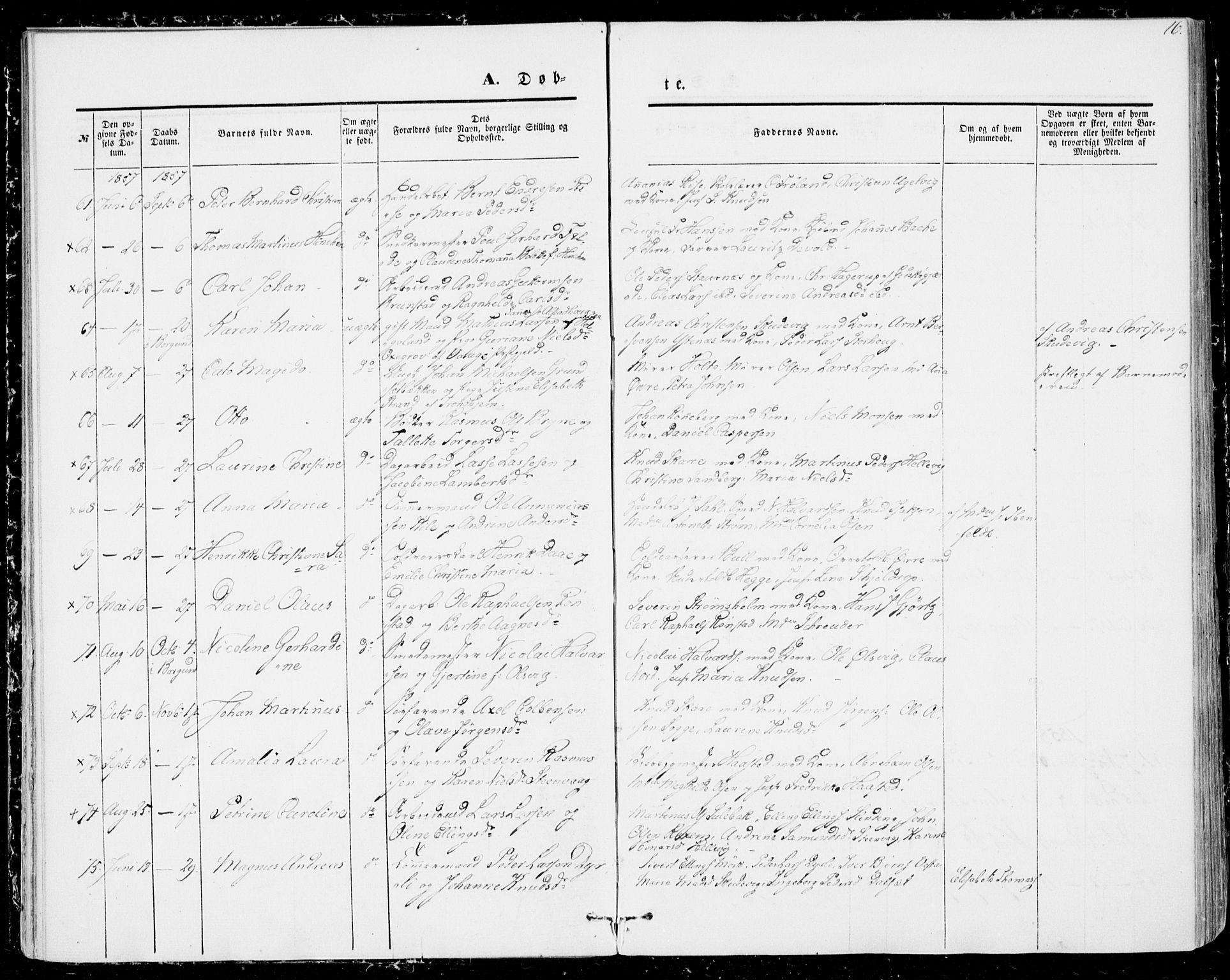 Ministerialprotokoller, klokkerbøker og fødselsregistre - Møre og Romsdal, AV/SAT-A-1454/529/L0451: Parish register (official) no. 529A01, 1855-1863, p. 16