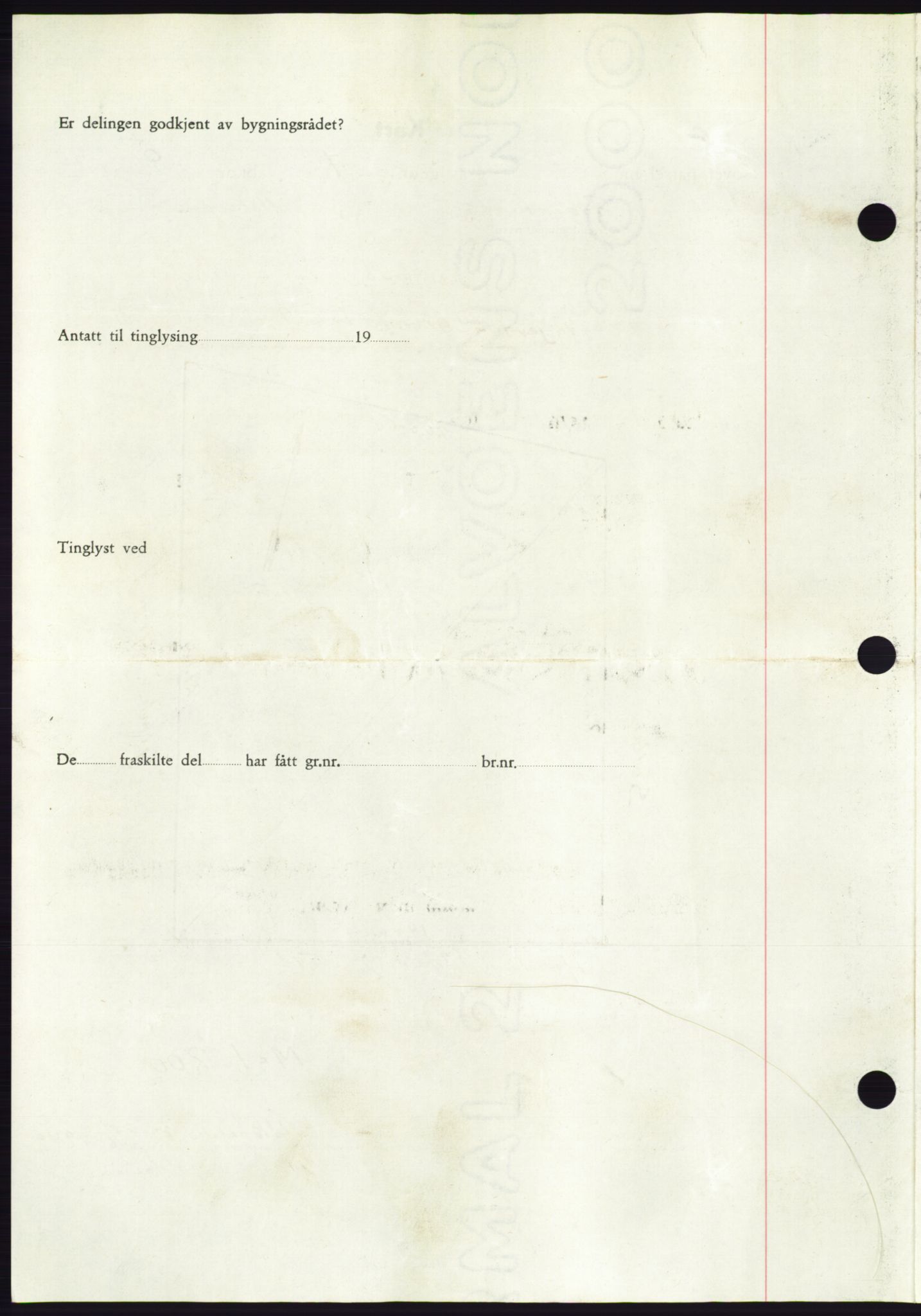 Søre Sunnmøre sorenskriveri, AV/SAT-A-4122/1/2/2C/L0084: Mortgage book no. 10A, 1949-1949, Diary no: : 1058/1949