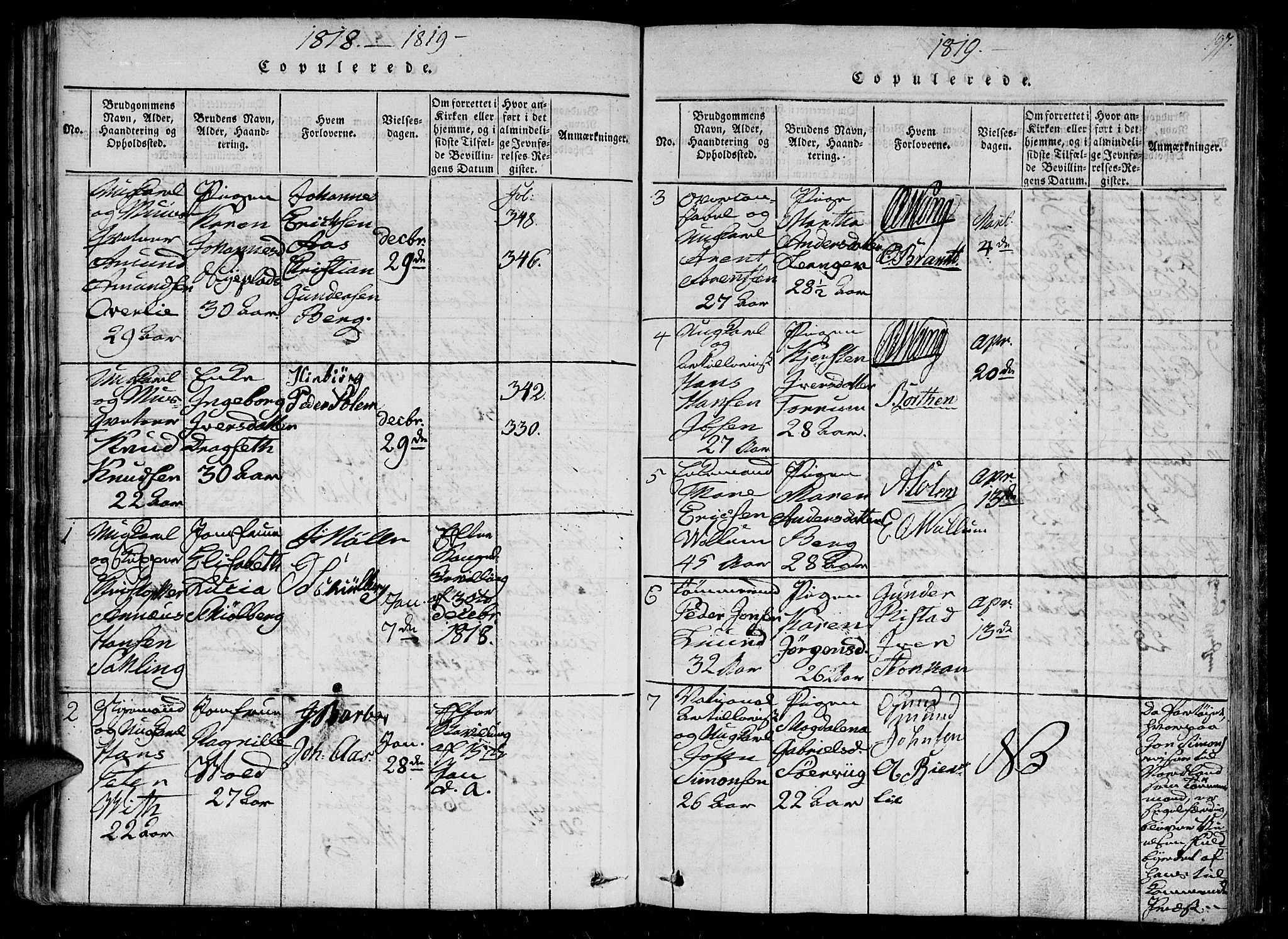 Ministerialprotokoller, klokkerbøker og fødselsregistre - Sør-Trøndelag, SAT/A-1456/602/L0107: Parish register (official) no. 602A05, 1815-1821, p. 197