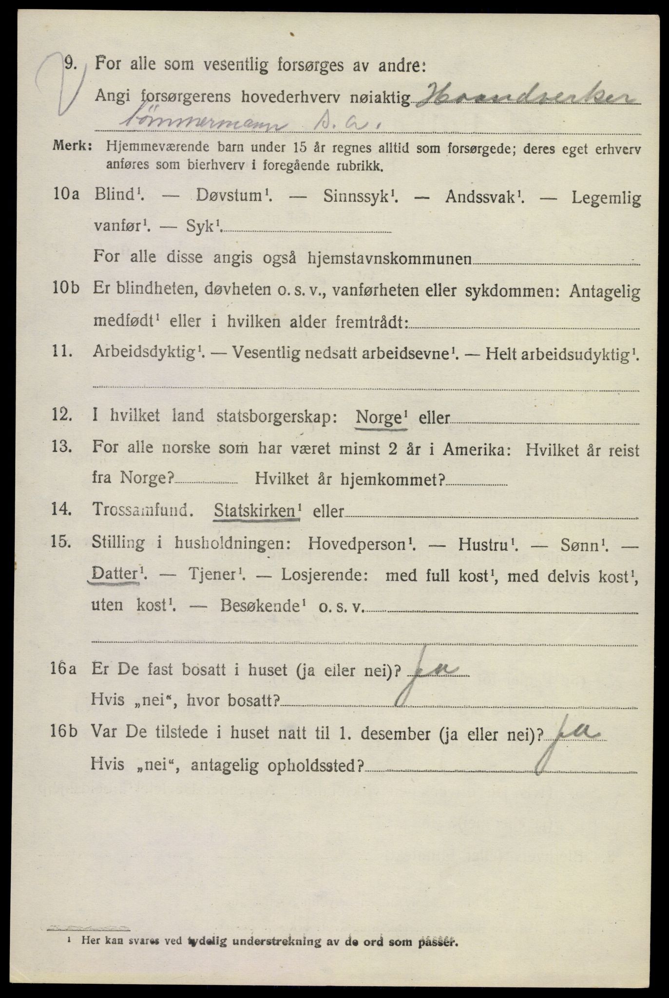 SAKO, 1920 census for Krødsherad, 1920, p. 2802