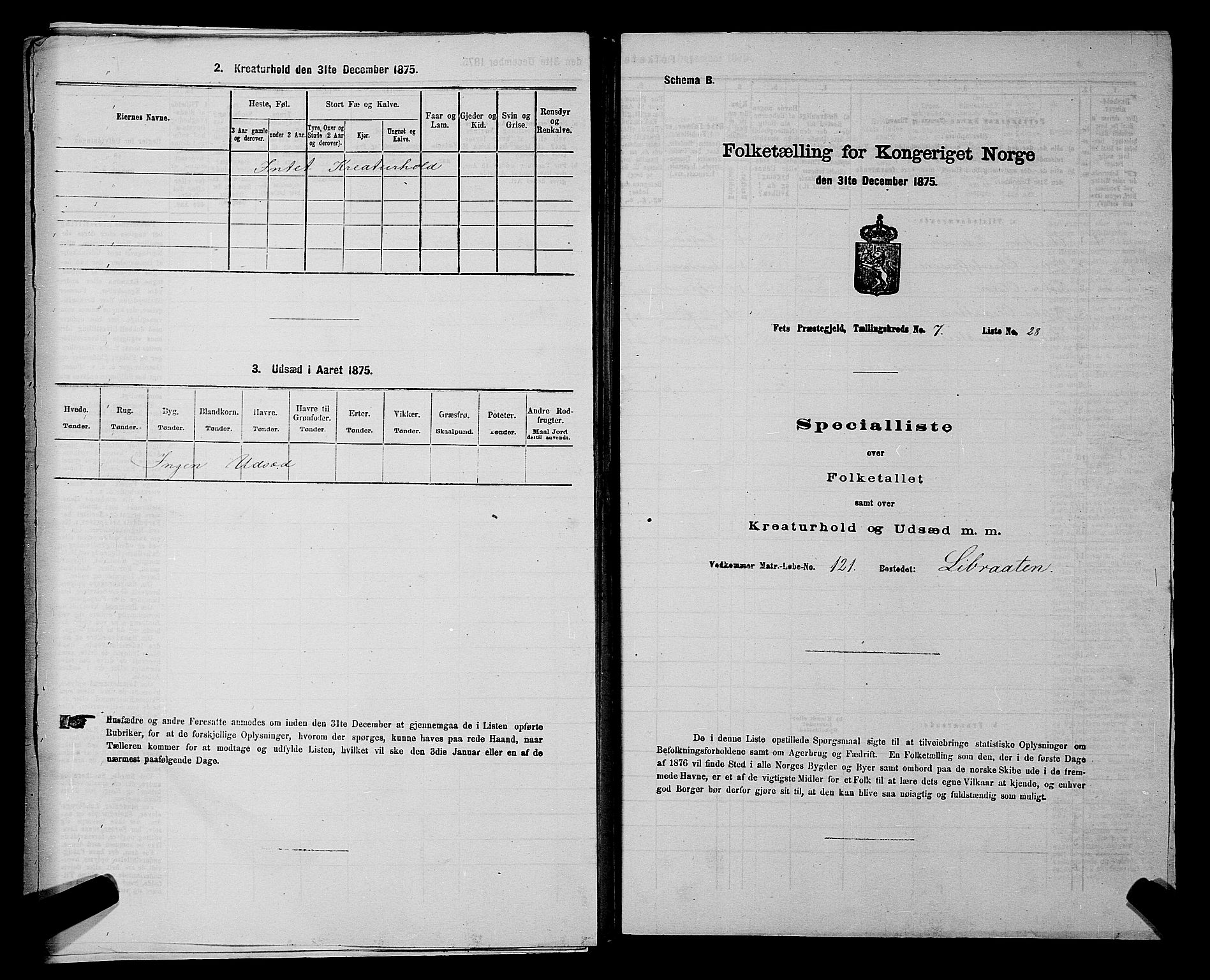 RA, 1875 census for 0227P Fet, 1875, p. 1146