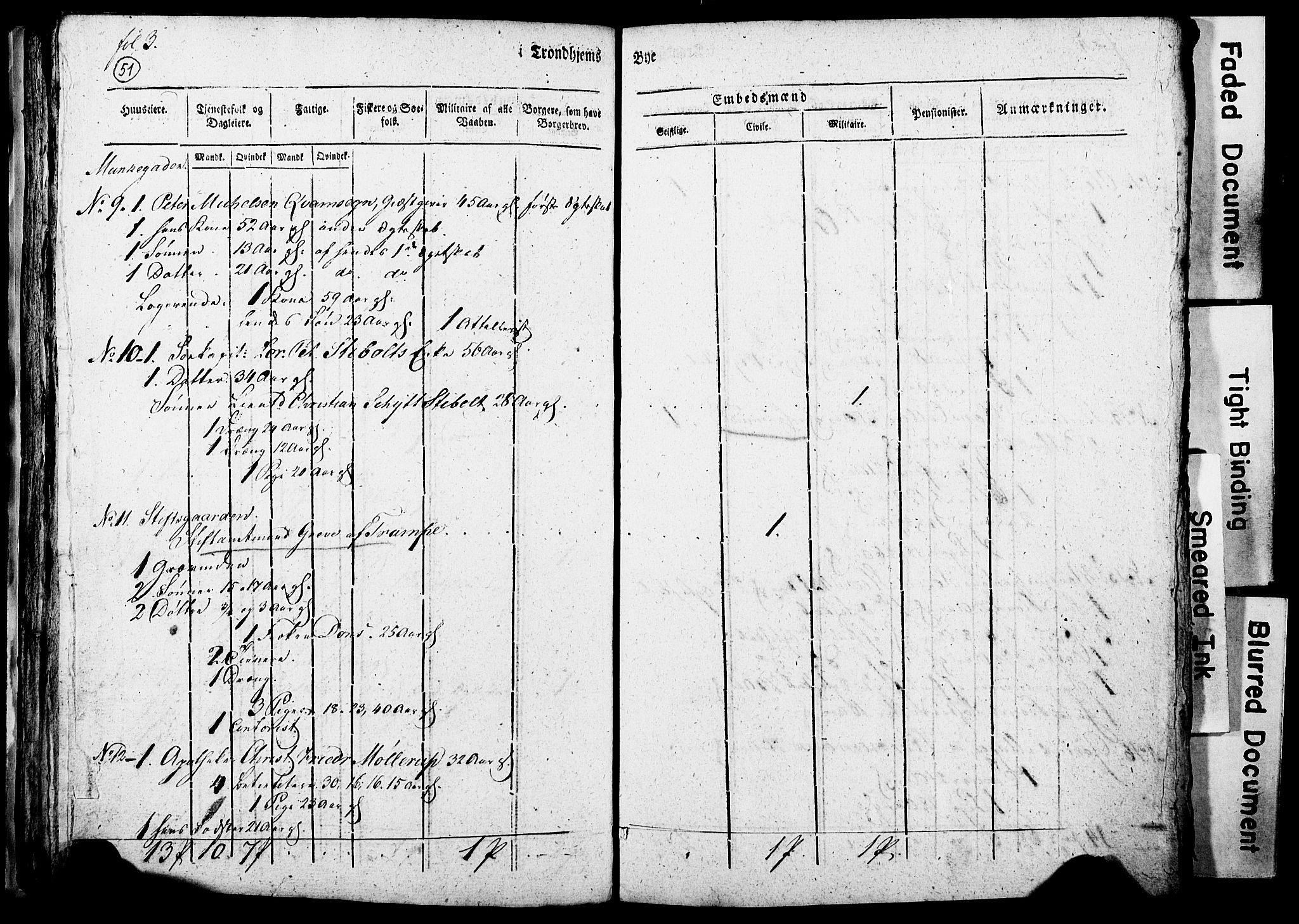 RA, Census 1815 for Trondheim, 1815, p. 252