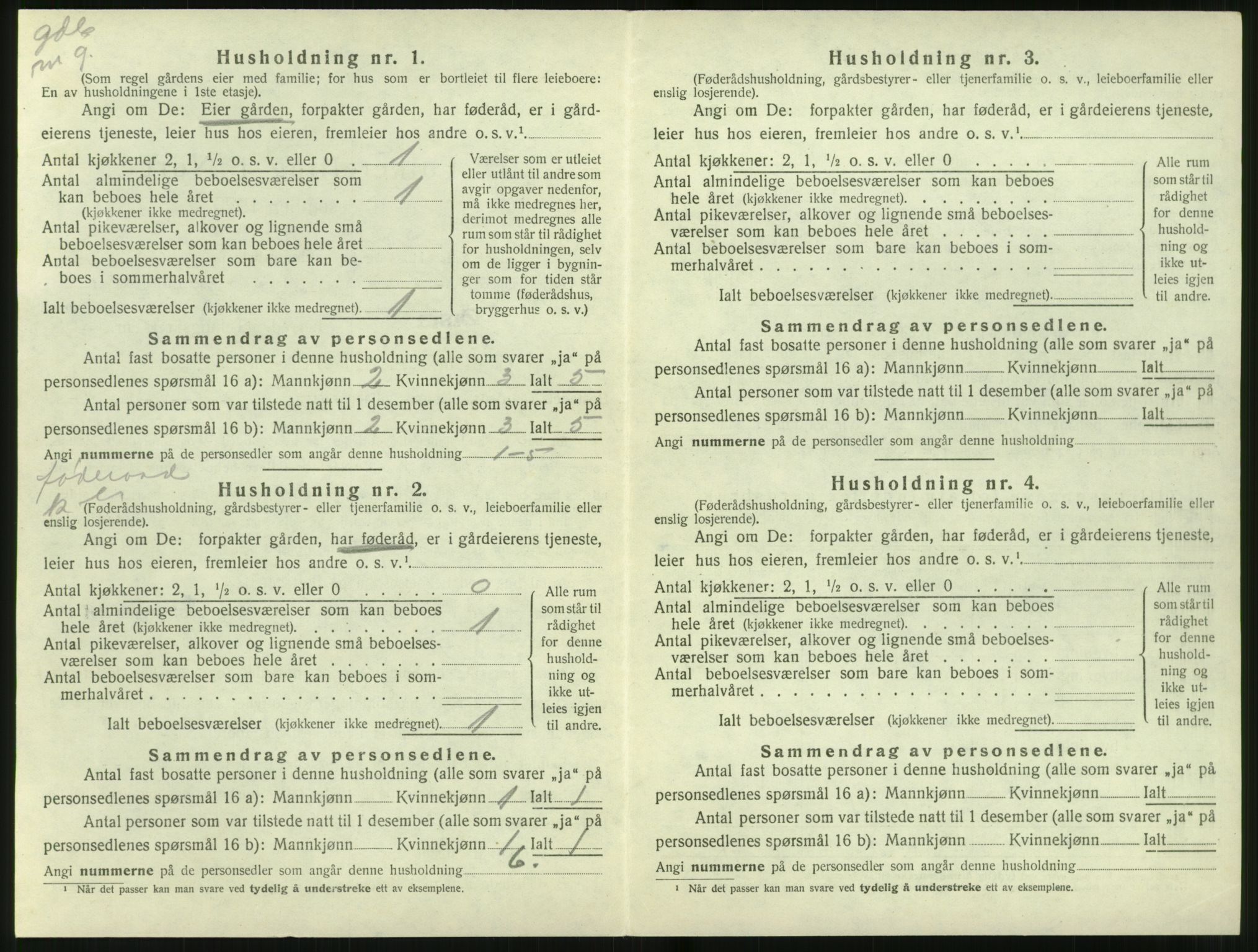 SAT, 1920 census for Ørsta, 1920, p. 595