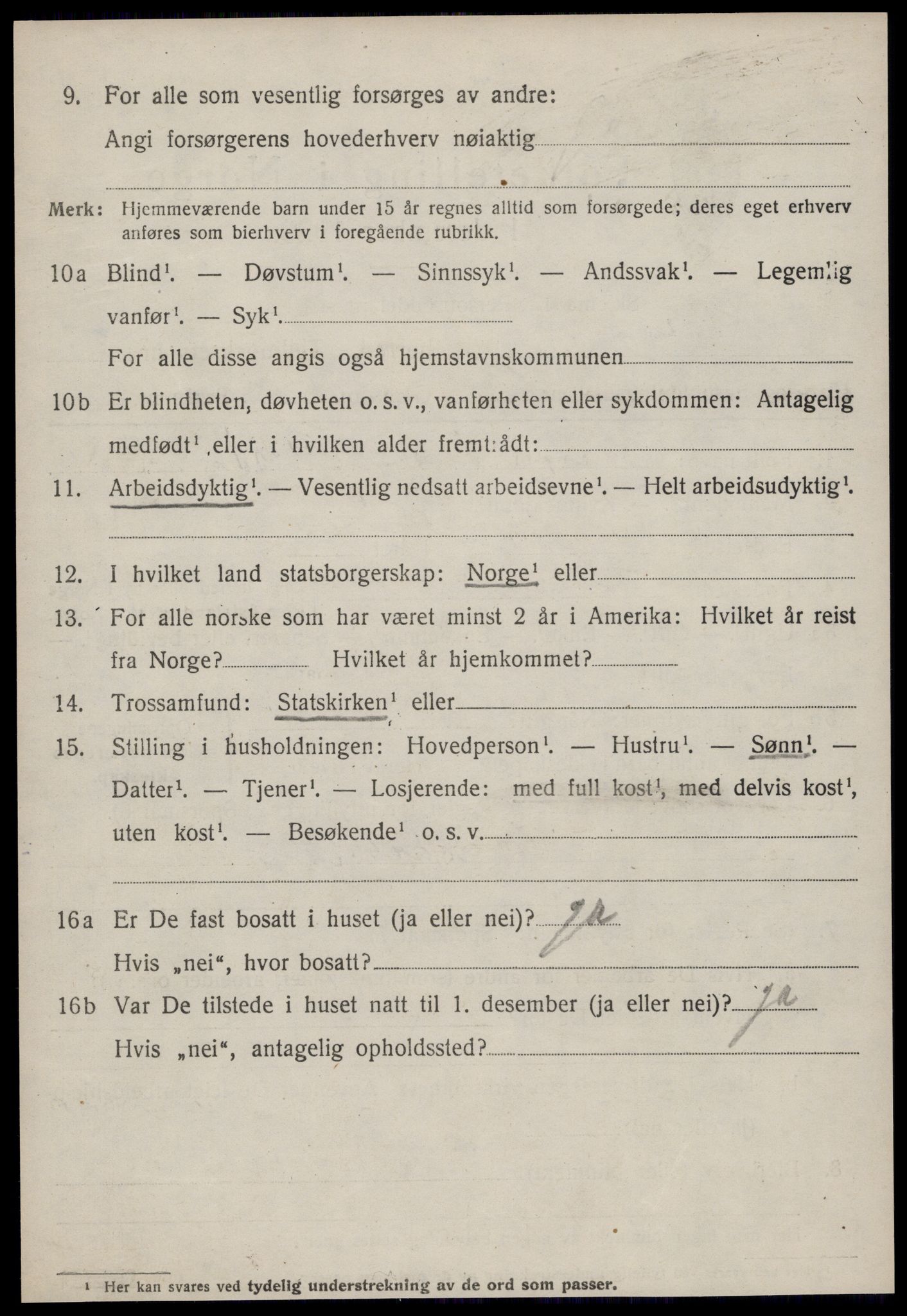 SAT, 1920 census for Fræna, 1920, p. 2330