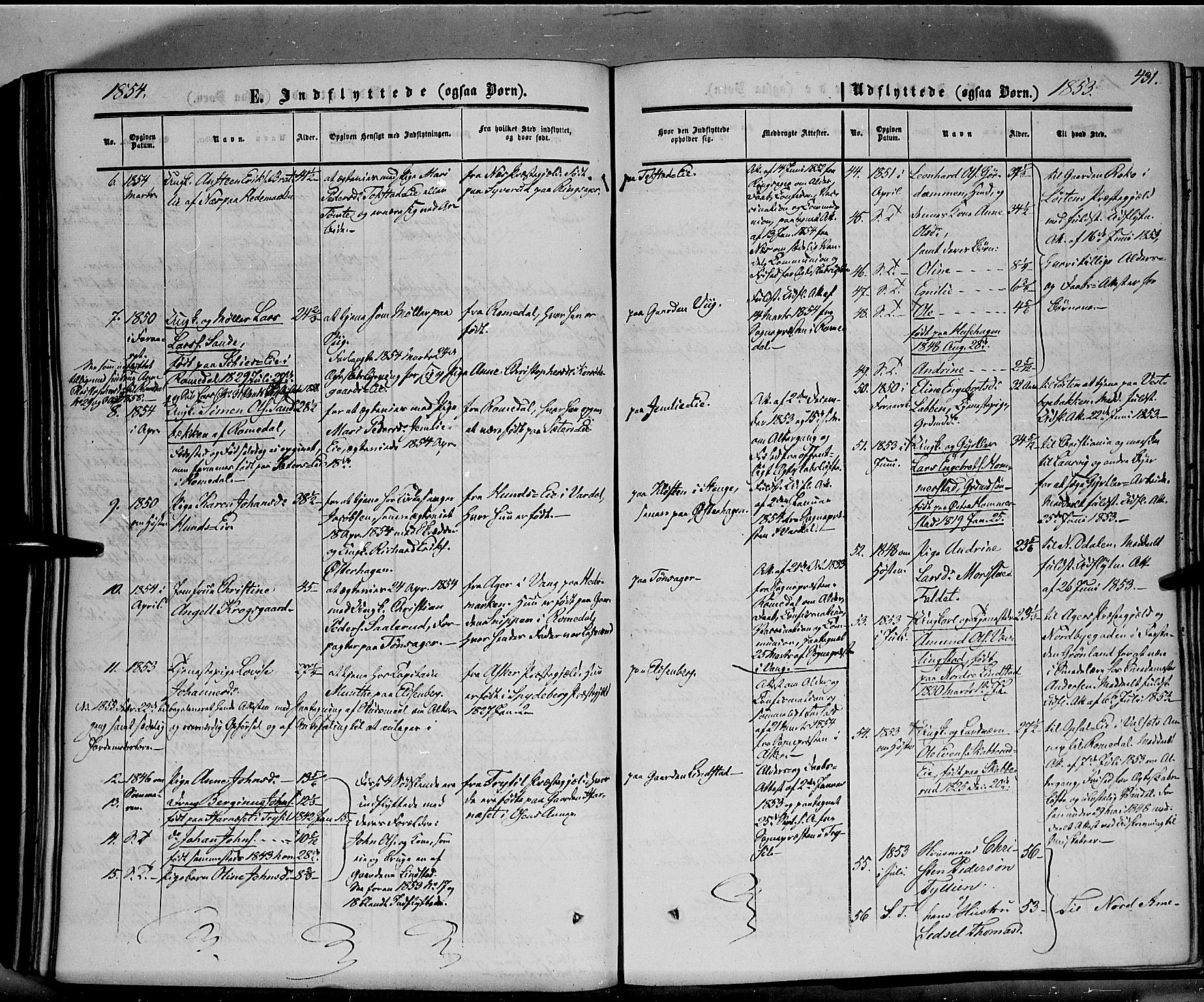 Stange prestekontor, AV/SAH-PREST-002/K/L0012: Parish register (official) no. 12, 1852-1862, p. 431