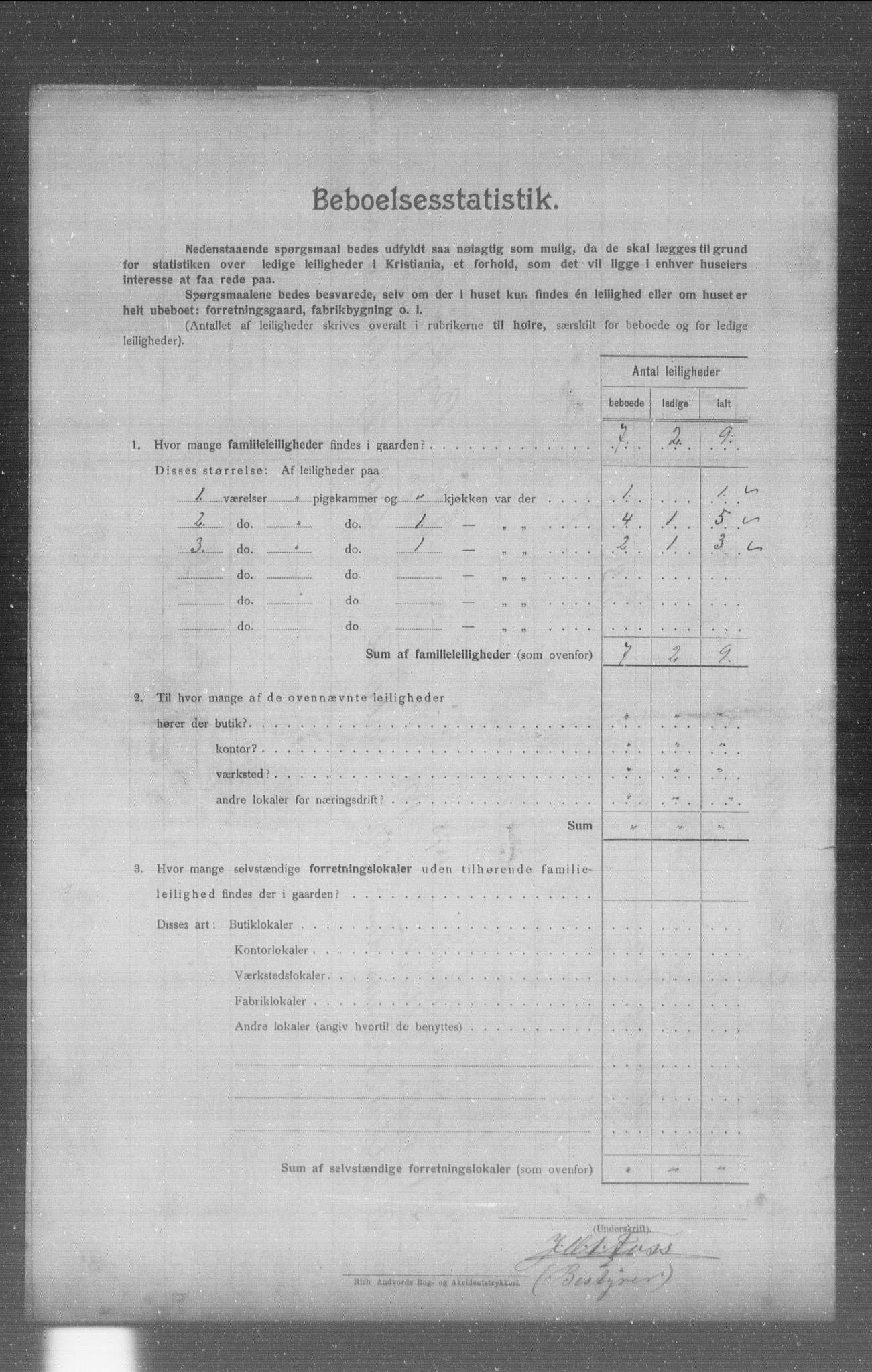 OBA, Municipal Census 1904 for Kristiania, 1904, p. 5452