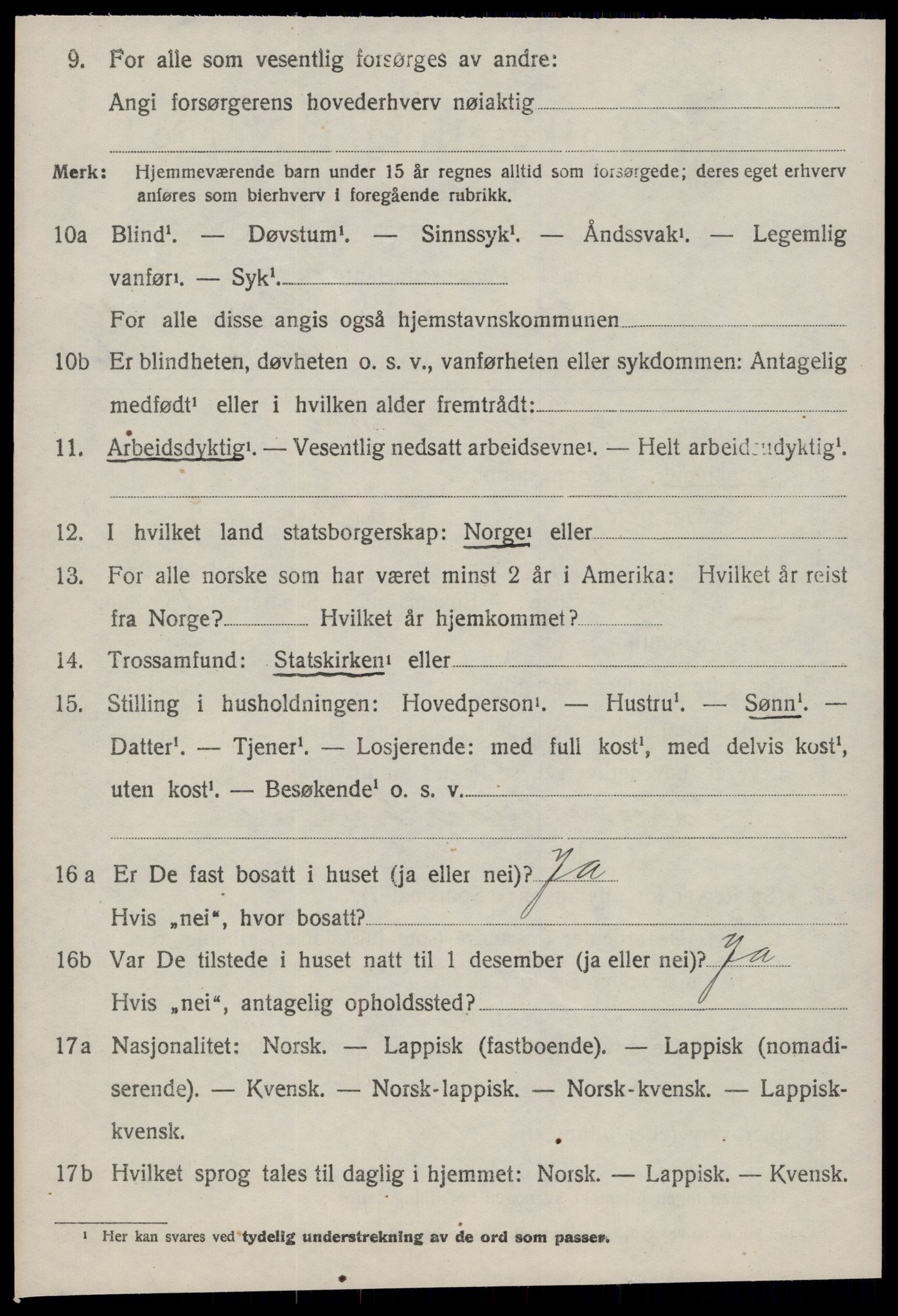 SAT, 1920 census for Rissa, 1920, p. 6976