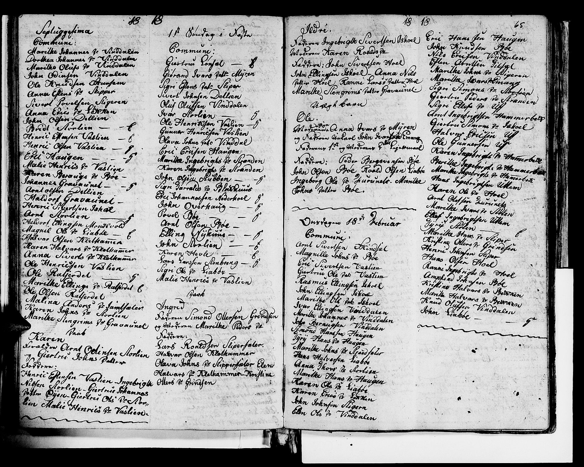 Ministerialprotokoller, klokkerbøker og fødselsregistre - Sør-Trøndelag, SAT/A-1456/679/L0921: Parish register (copy) no. 679C01, 1792-1840, p. 65