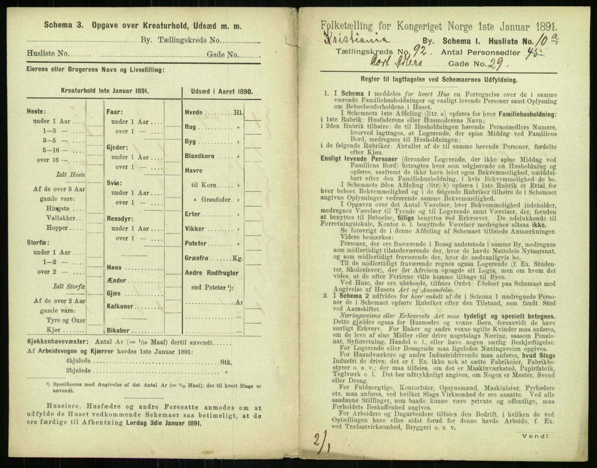 RA, 1891 census for 0301 Kristiania, 1891, p. 44855