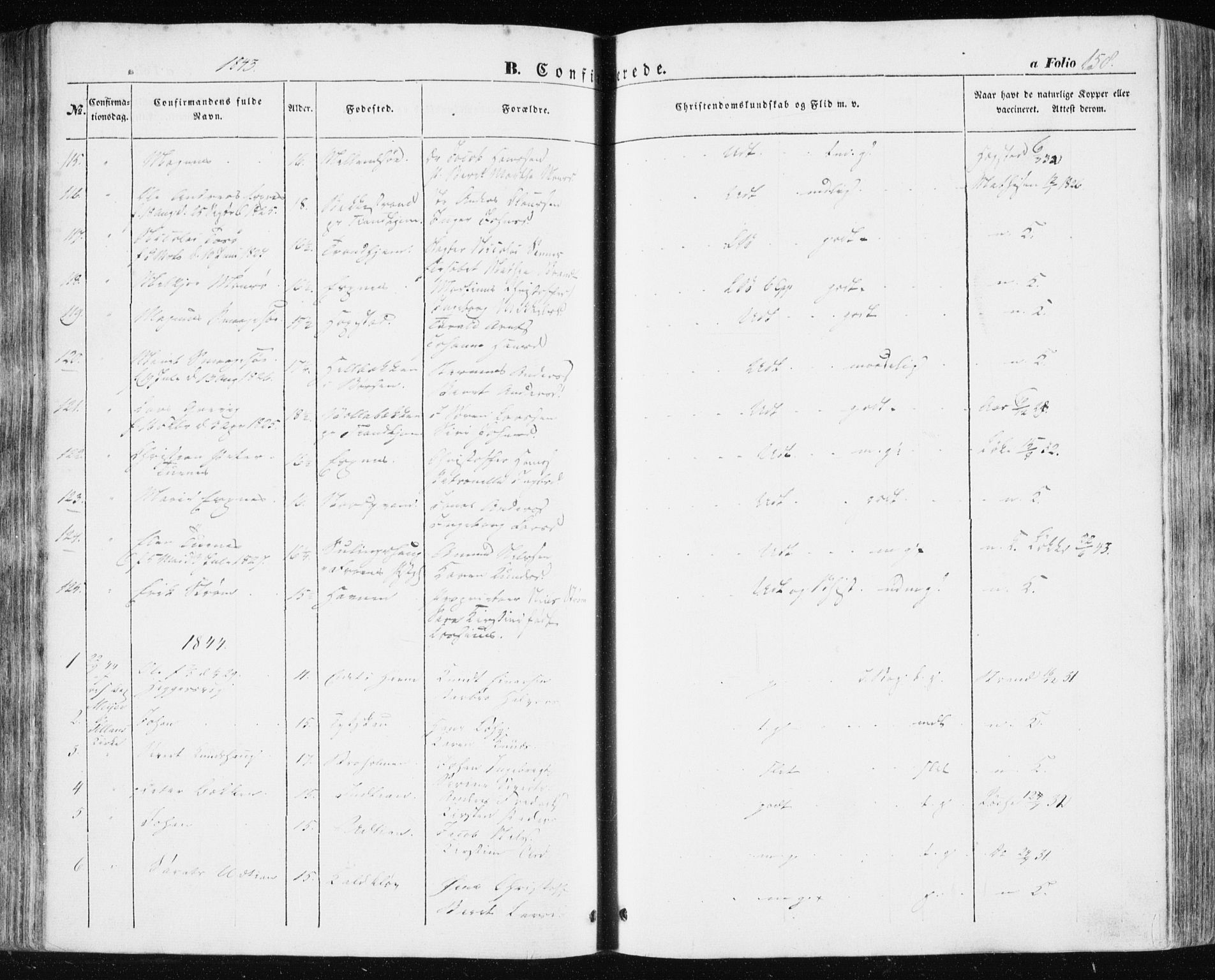 Ministerialprotokoller, klokkerbøker og fødselsregistre - Sør-Trøndelag, SAT/A-1456/634/L0529: Parish register (official) no. 634A05, 1843-1851, p. 158