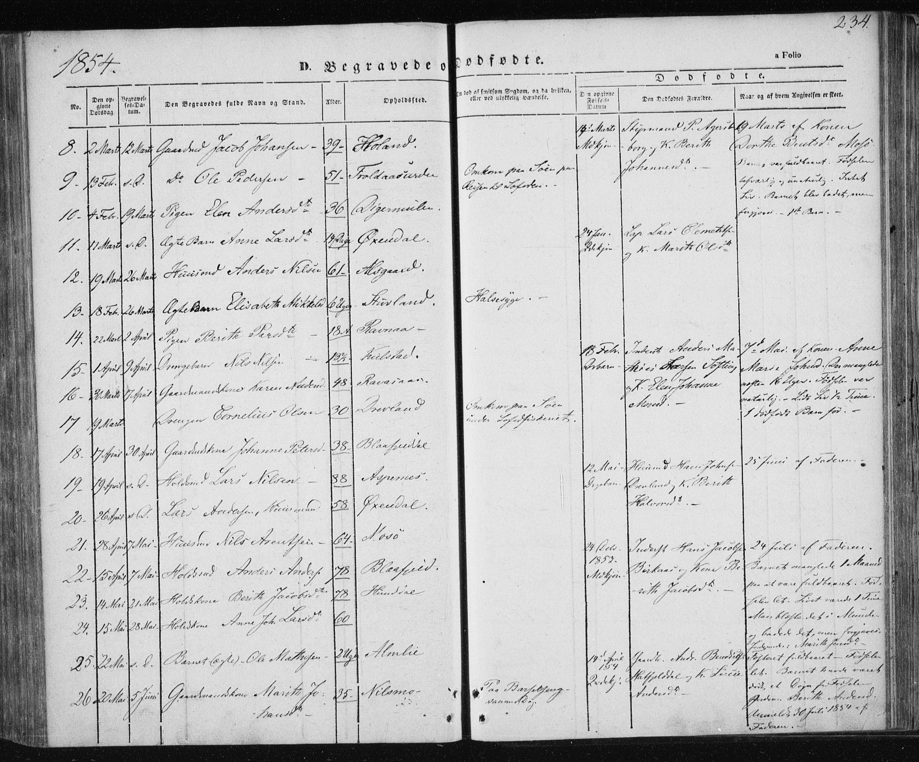 Ministerialprotokoller, klokkerbøker og fødselsregistre - Nordland, AV/SAT-A-1459/820/L0291: Parish register (official) no. 820A12, 1846-1854, p. 234