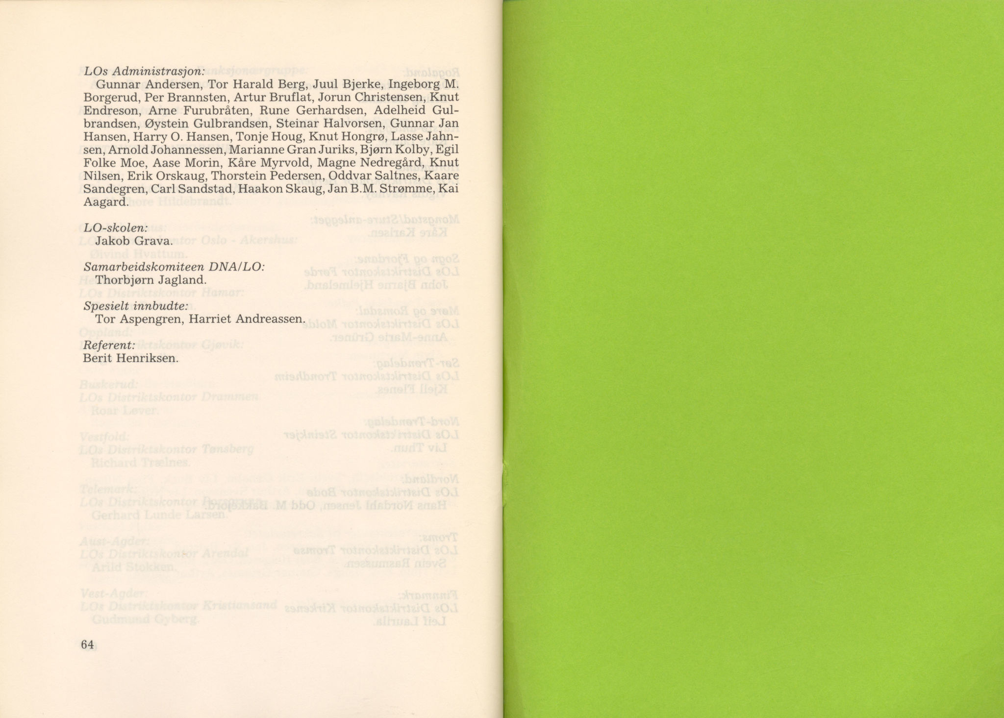 Landsorganisasjonen i Norge, AAB/ARK-1579, 1978-1992, p. 689