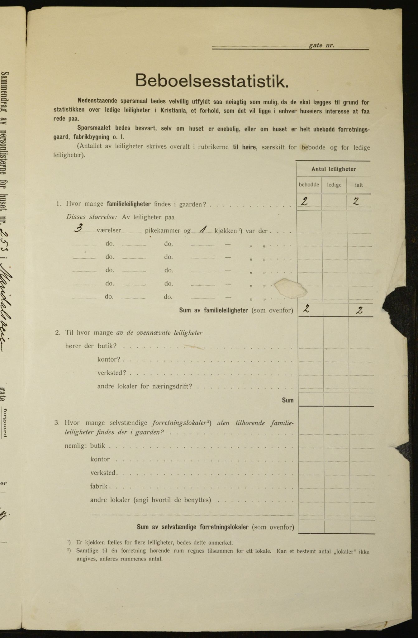 OBA, Municipal Census 1912 for Kristiania, 1912, p. 63222