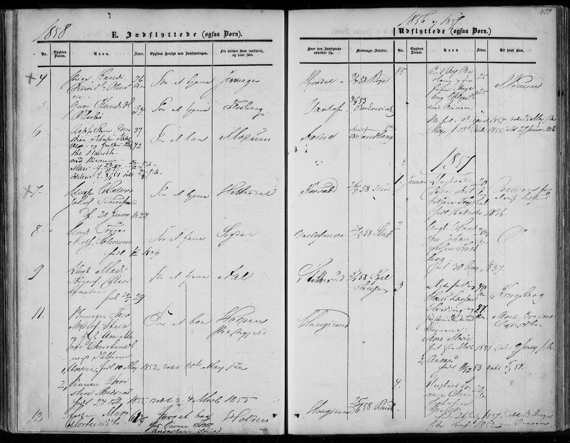 Eiker kirkebøker, AV/SAKO-A-4/F/Fa/L0015b: Parish register (official) no. I 15B, 1854-1860, p. 499