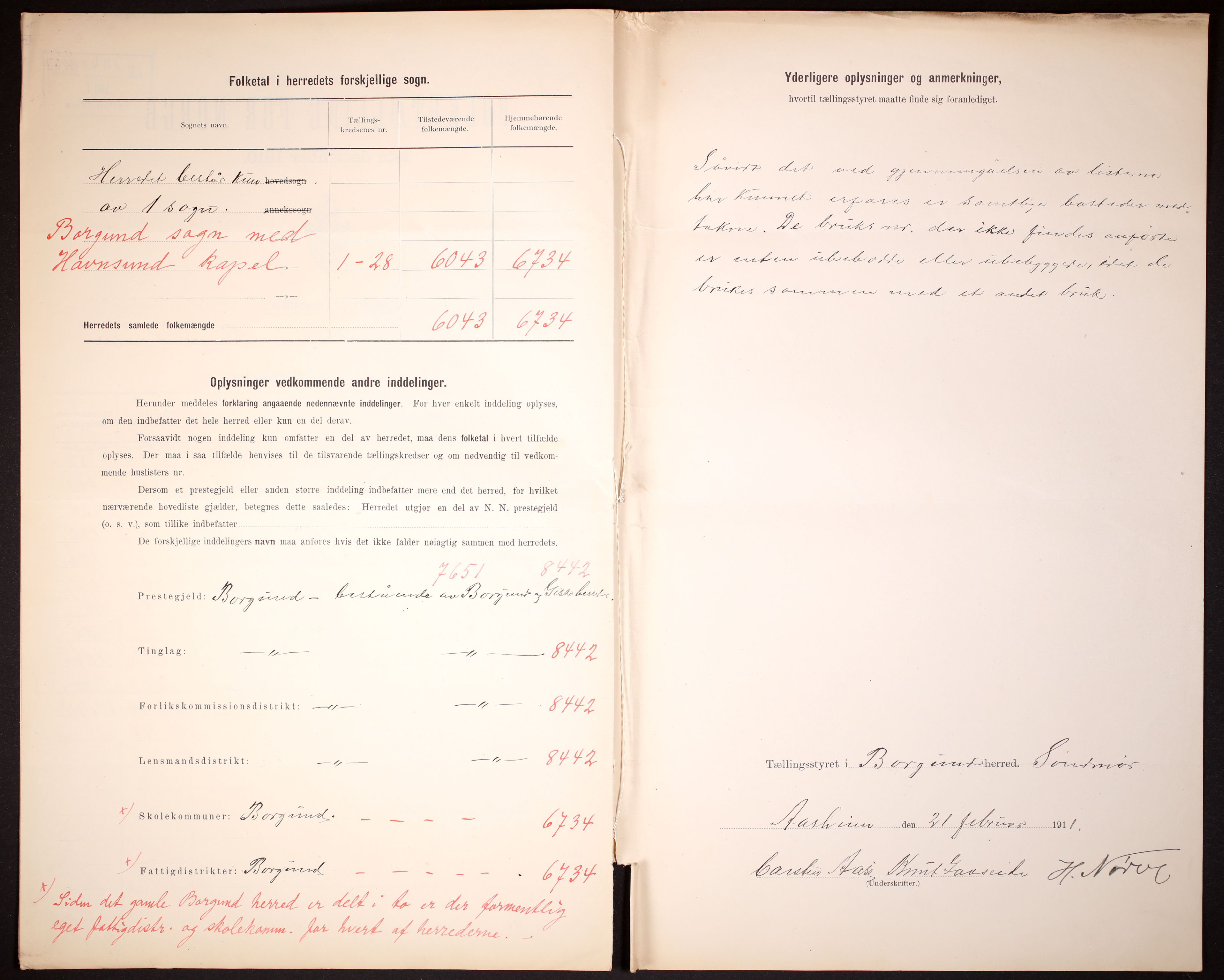 RA, 1910 census for Borgund, 1910, p. 4