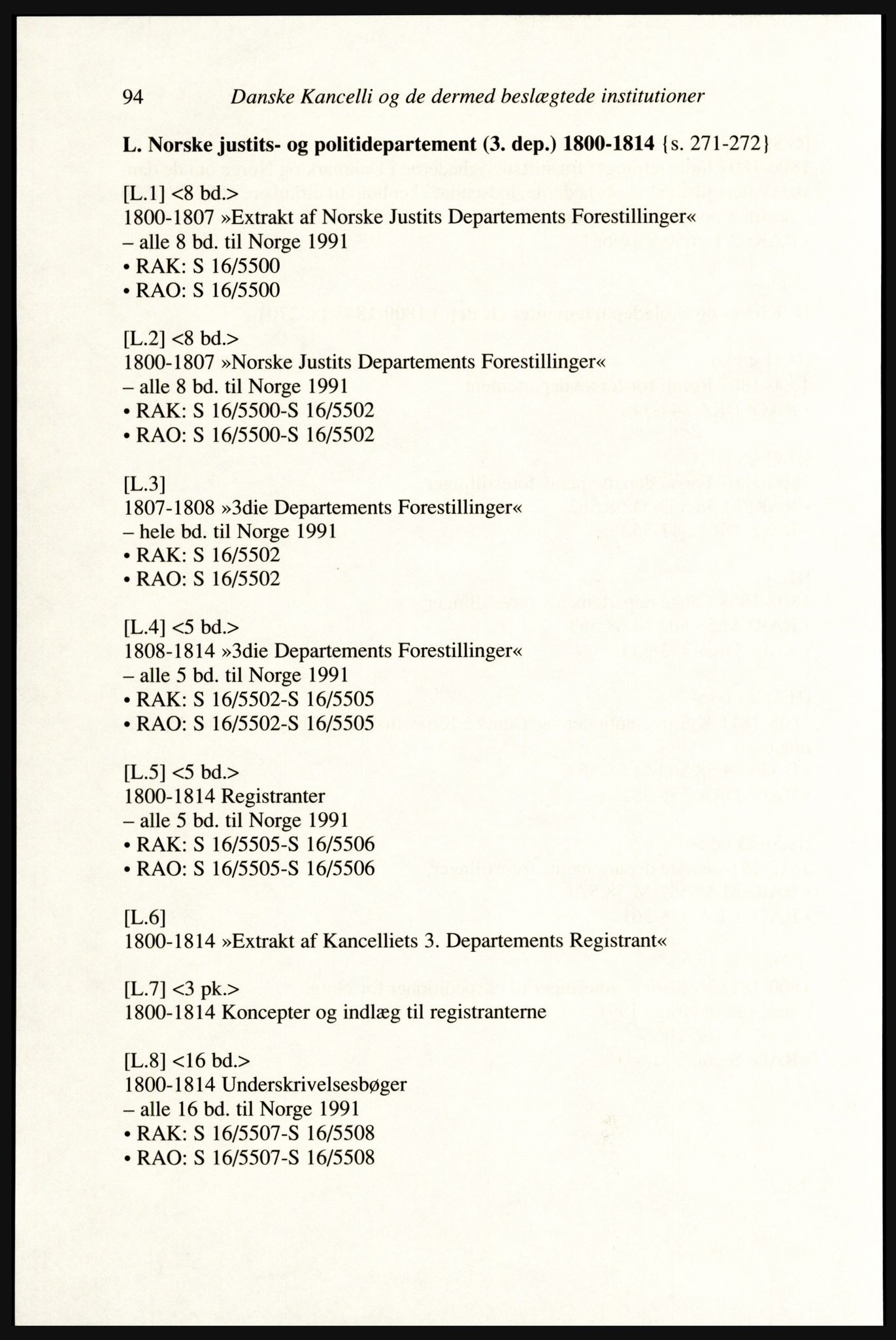Publikasjoner utgitt av Arkivverket, PUBL/PUBL-001/A/0002: Erik Gøbel: NOREG, Tværregistratur over norgesrelevant materiale i Rigsarkivet i København (2000), 2000, p. 96