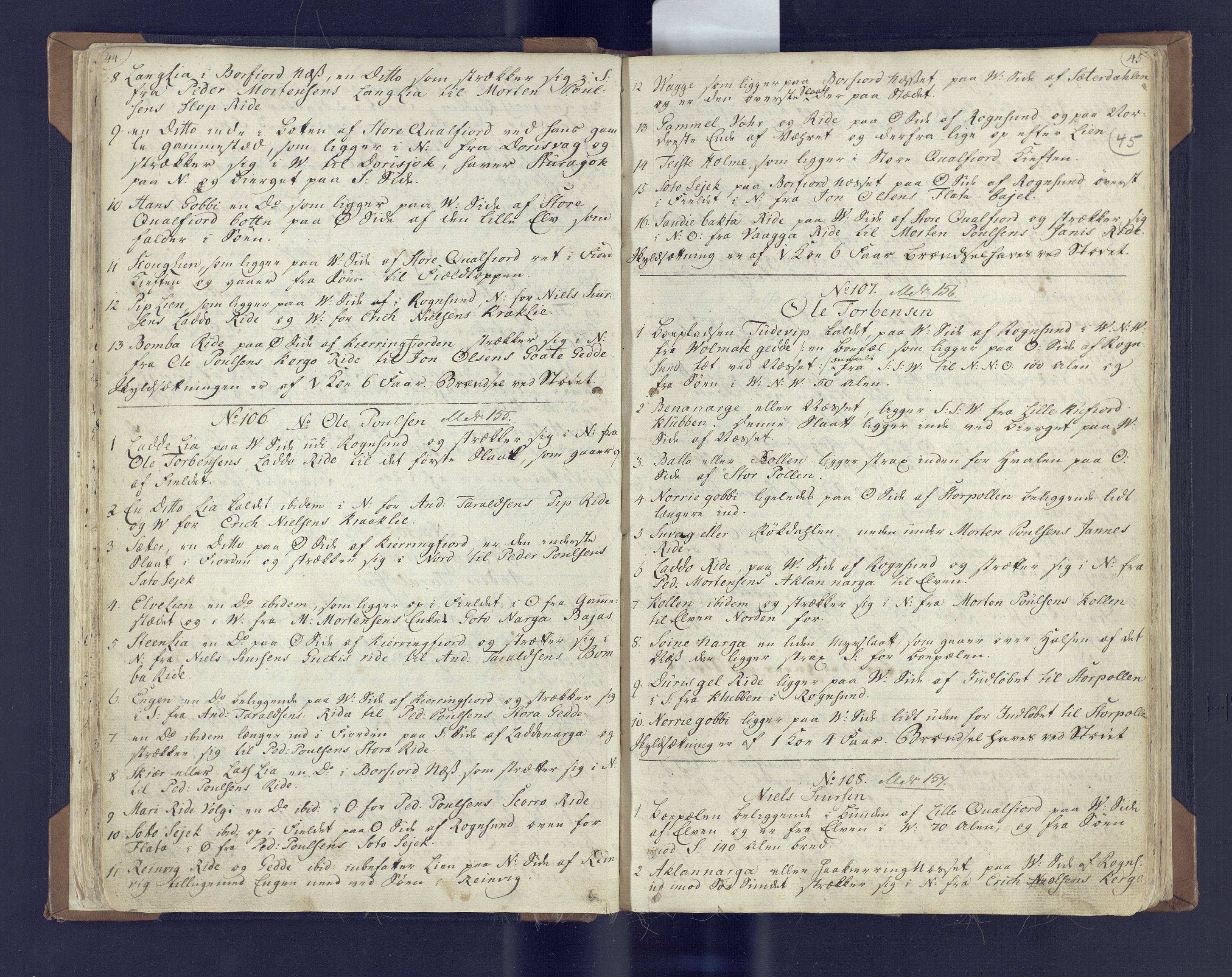 Fylkesmannen i Finnmark, AV/SATØ-S-1120/1Coa/L2882: Landmålerprotokoll (i nærmagasinet/skannet), 1776-1845, p. 26