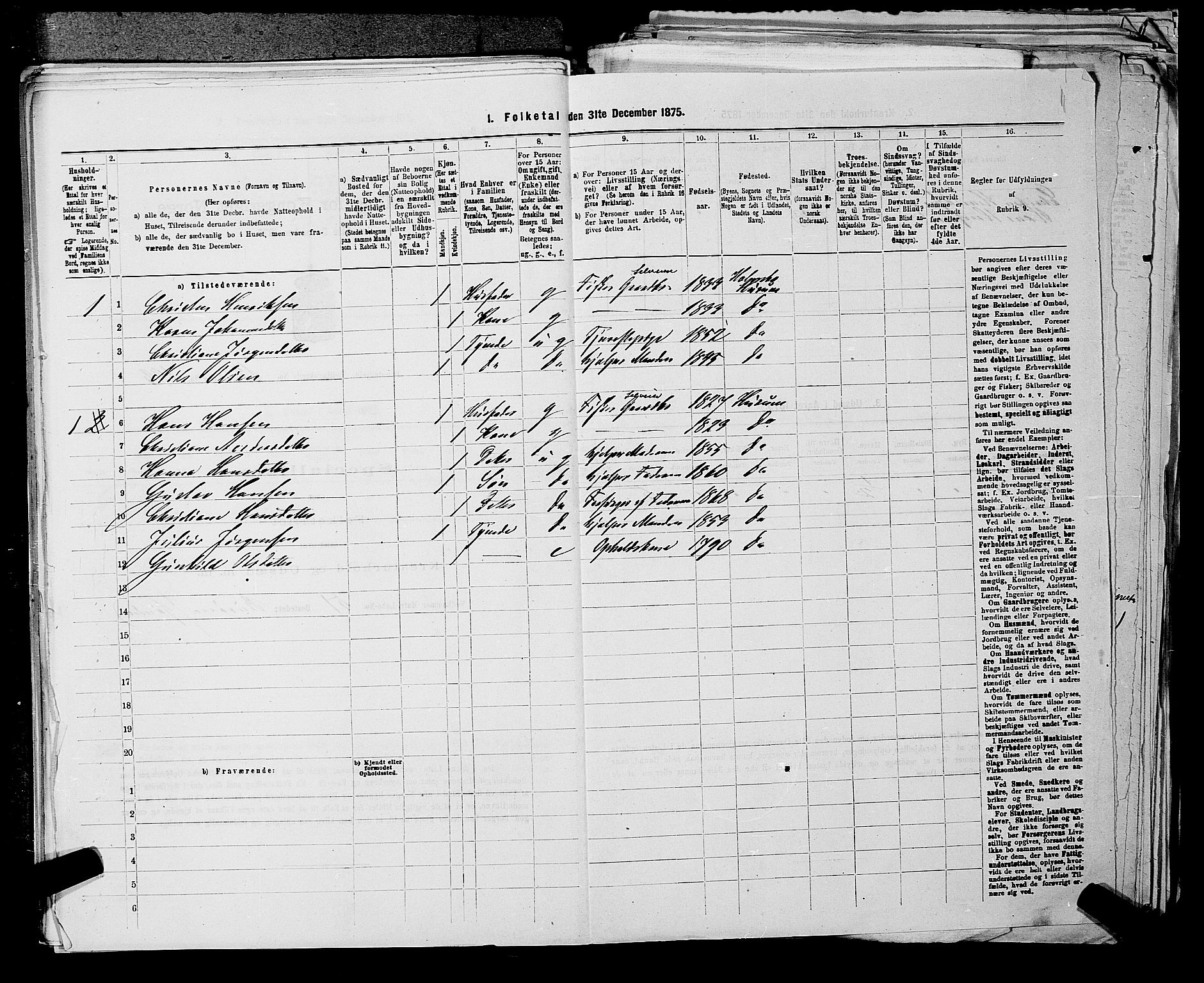 SAKO, 1875 census for 0722P Nøtterøy, 1875, p. 2843