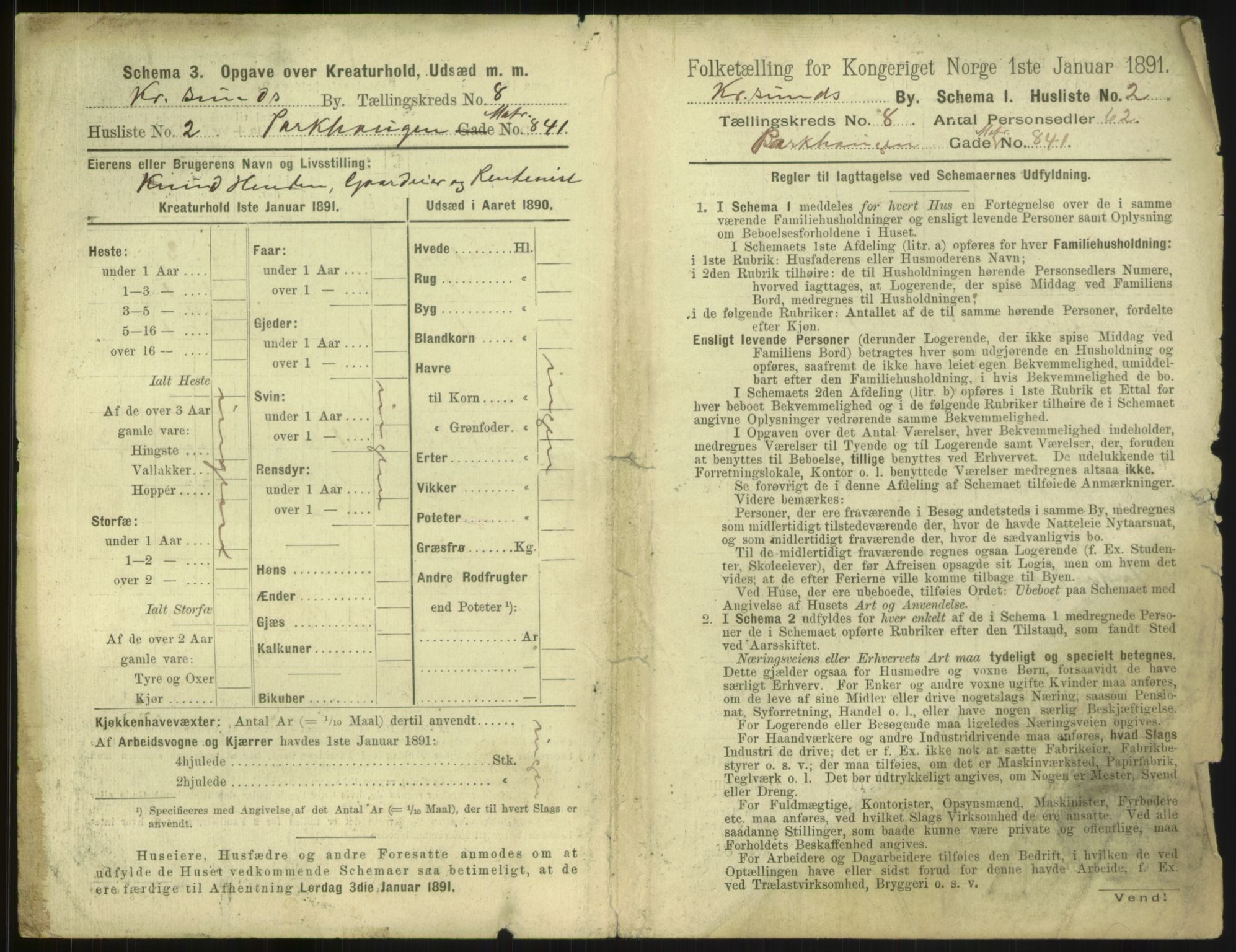 RA, 1891 census for 1503 Kristiansund, 1891, p. 760