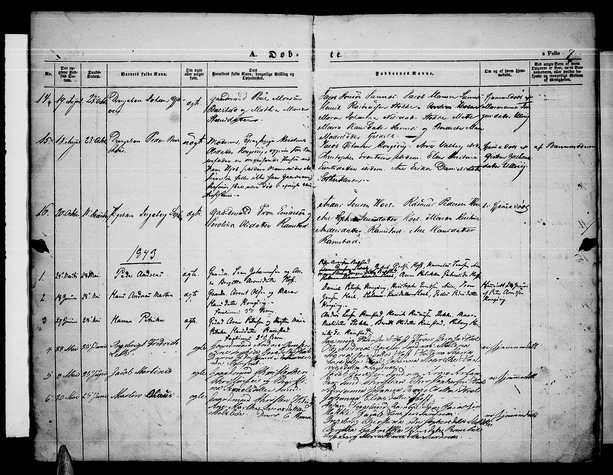 Ministerialprotokoller, klokkerbøker og fødselsregistre - Nordland, AV/SAT-A-1459/865/L0929: Parish register (copy) no. 865C01, 1840-1866, p. 7