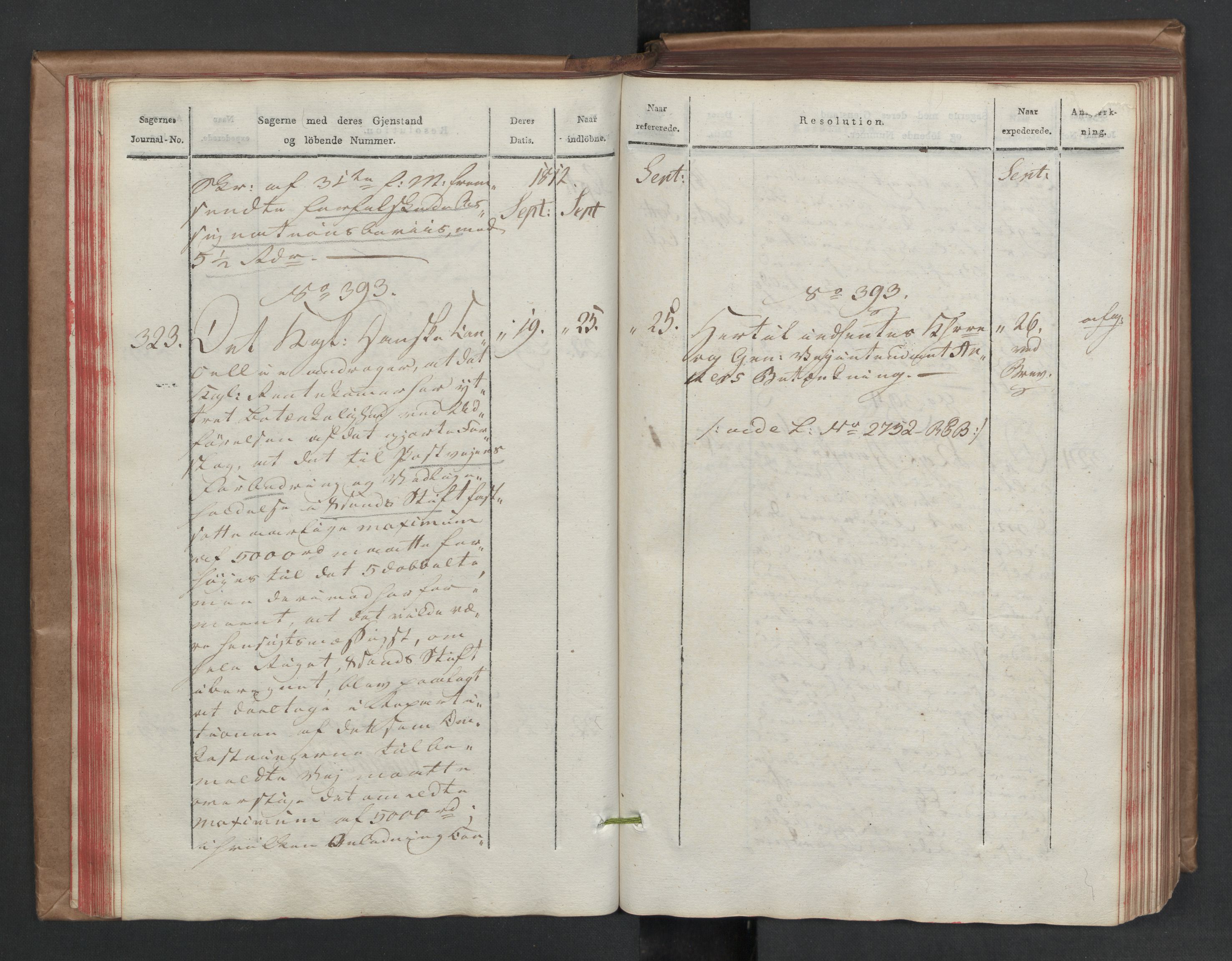 Stattholderembetet 1810-1814, 2. kontor (Kontor B), AV/RA-EA-5432/Aa/L0002: Kollegial referatprotokoll,  j.nr. 284-511,  l.nr. 328-639, 1812-1813, p. 47