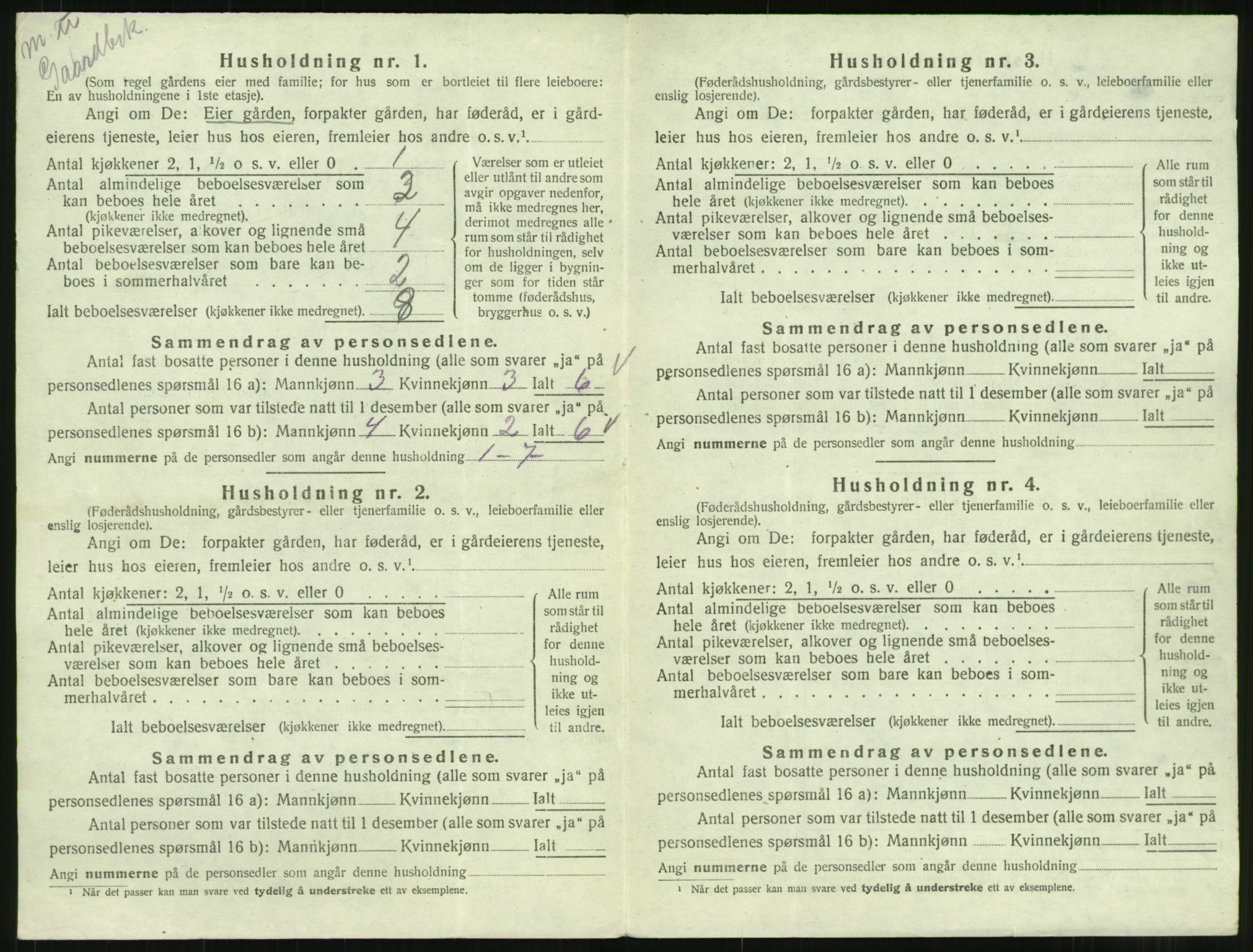 SAT, 1920 census for Sunndal, 1920, p. 499