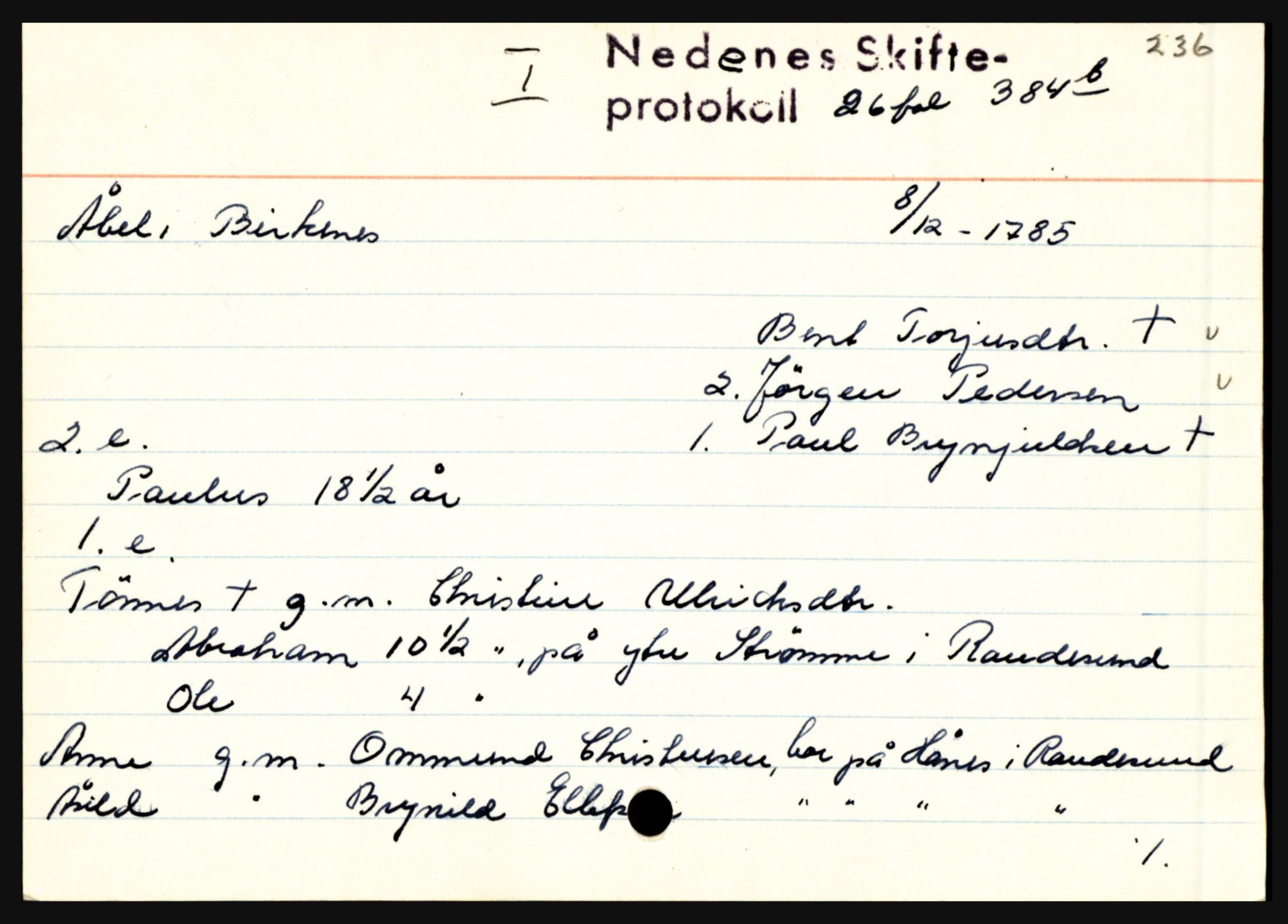 Nedenes sorenskriveri før 1824, AV/SAK-1221-0007/H, p. 34545