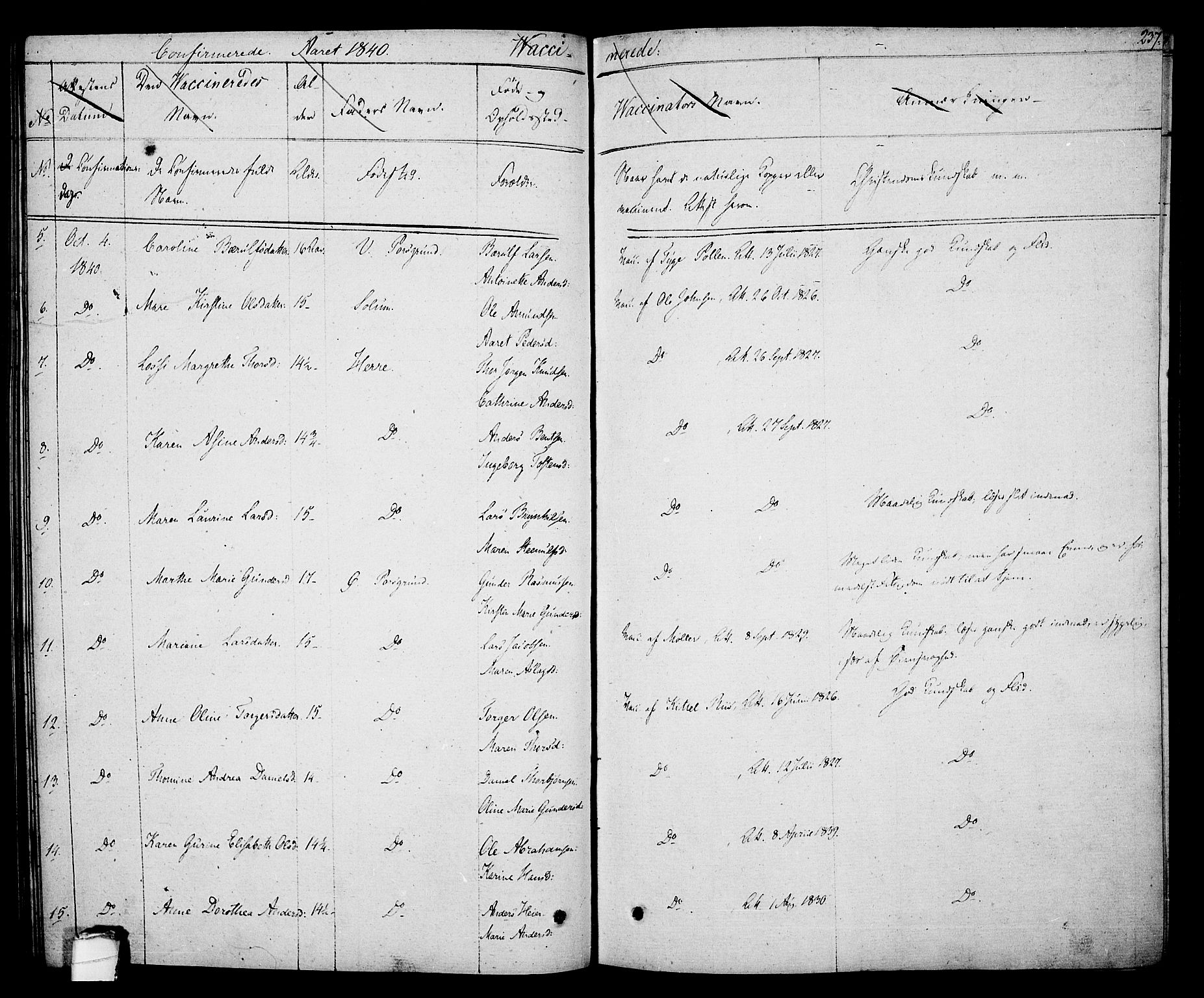 Porsgrunn kirkebøker , AV/SAKO-A-104/F/Fa/L0005: Parish register (official) no. 5, 1828-1840, p. 237