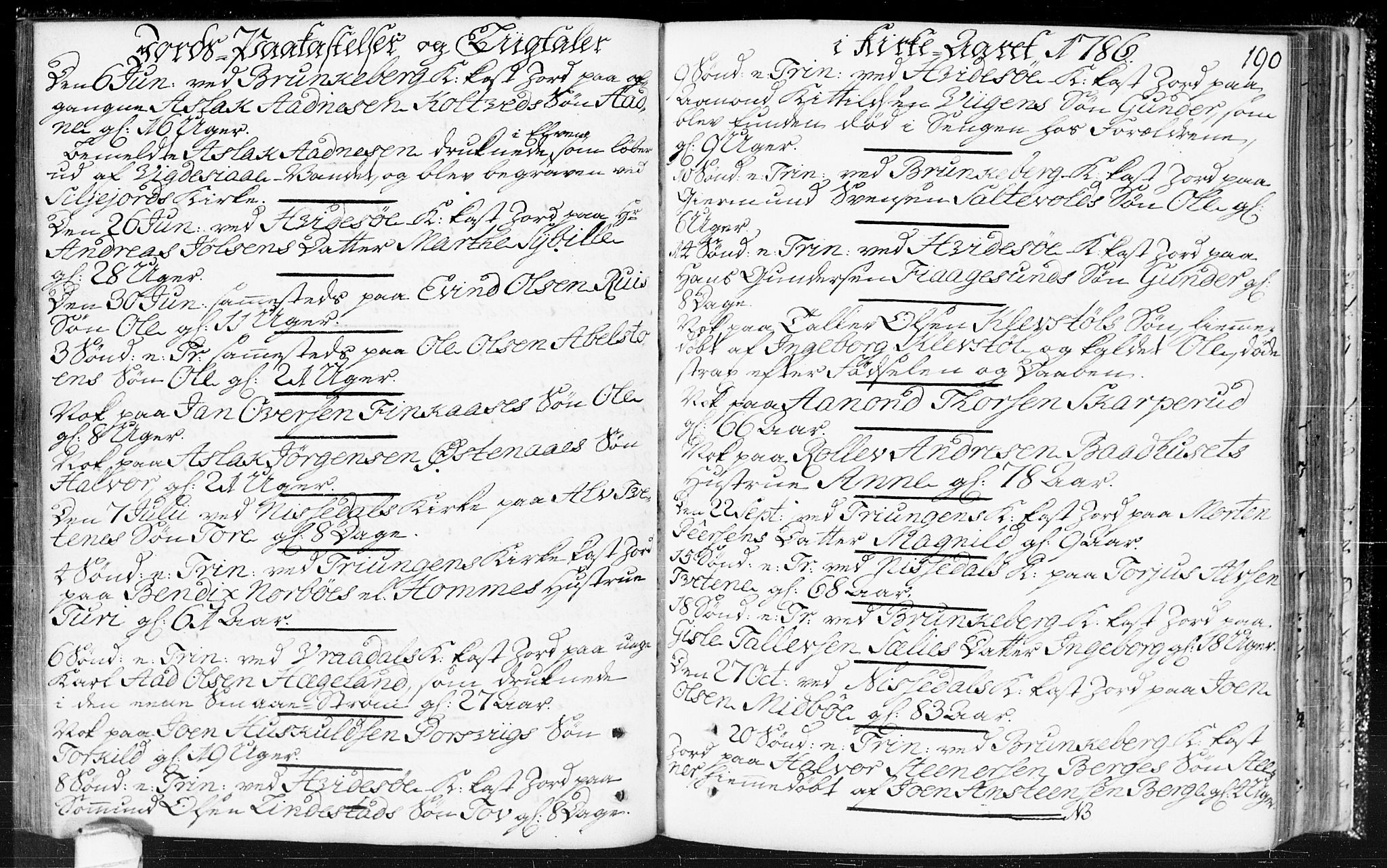Kviteseid kirkebøker, SAKO/A-276/F/Fa/L0002: Parish register (official) no. I 2, 1773-1786, p. 190