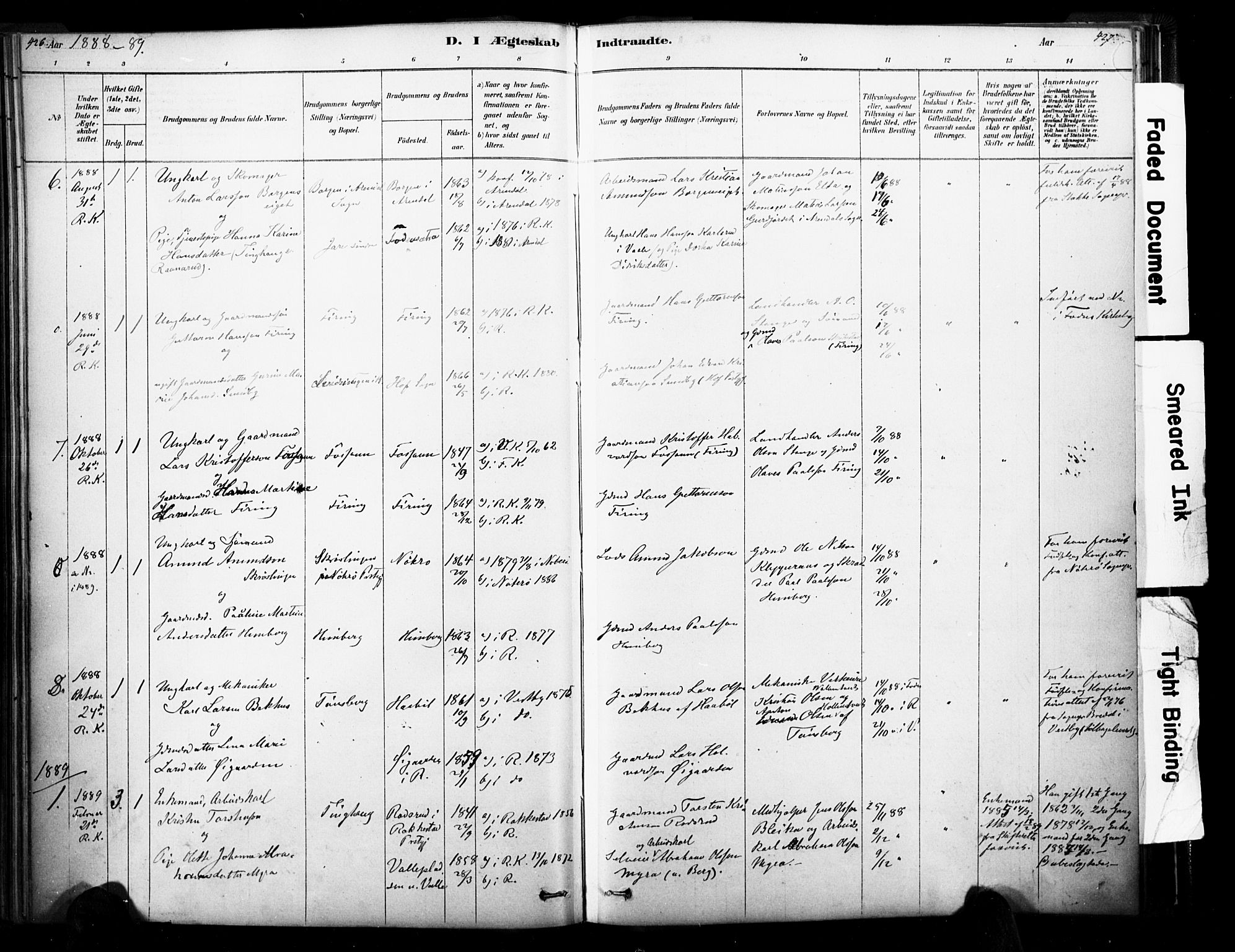 Ramnes kirkebøker, AV/SAKO-A-314/F/Fa/L0007: Parish register (official) no. I 7, 1878-1895, p. 426-427