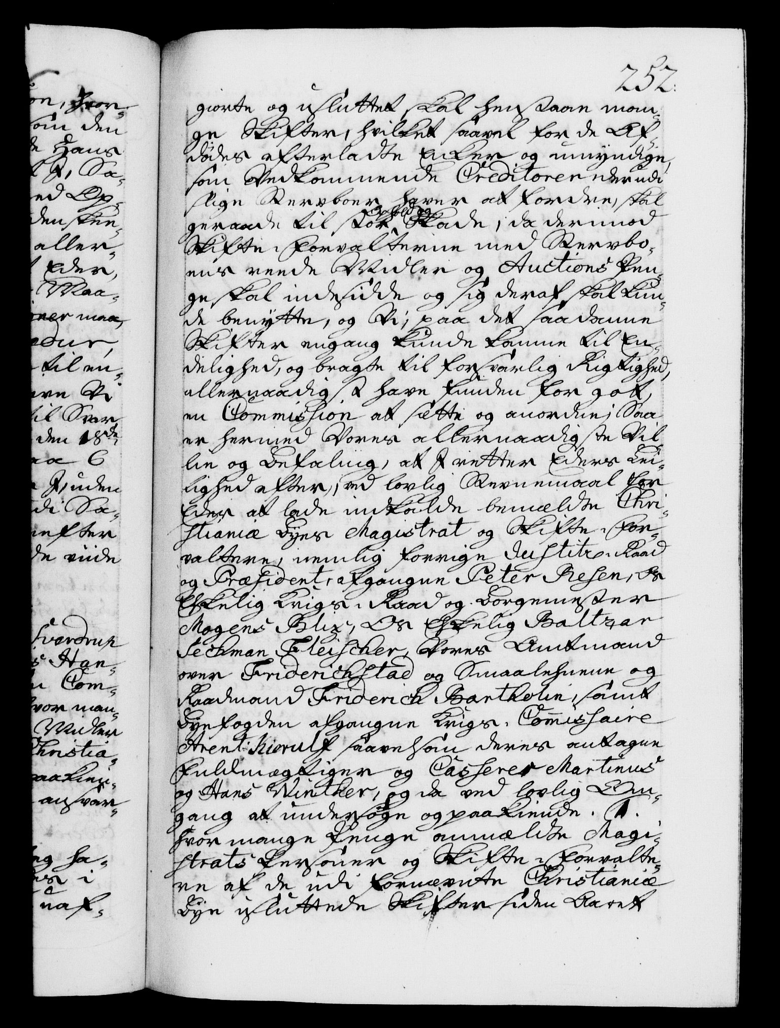 Danske Kanselli 1572-1799, AV/RA-EA-3023/F/Fc/Fca/Fcab/L0030: Norske tegnelser, 1744-1746, p. 252a