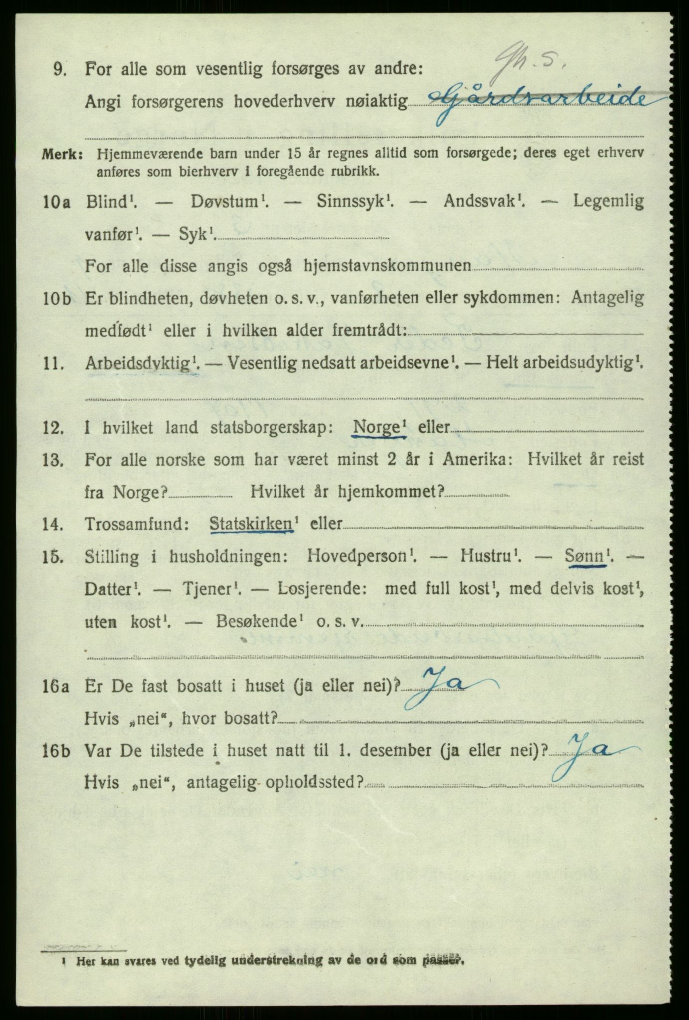 SAB, 1920 census for Manger, 1920, p. 5452