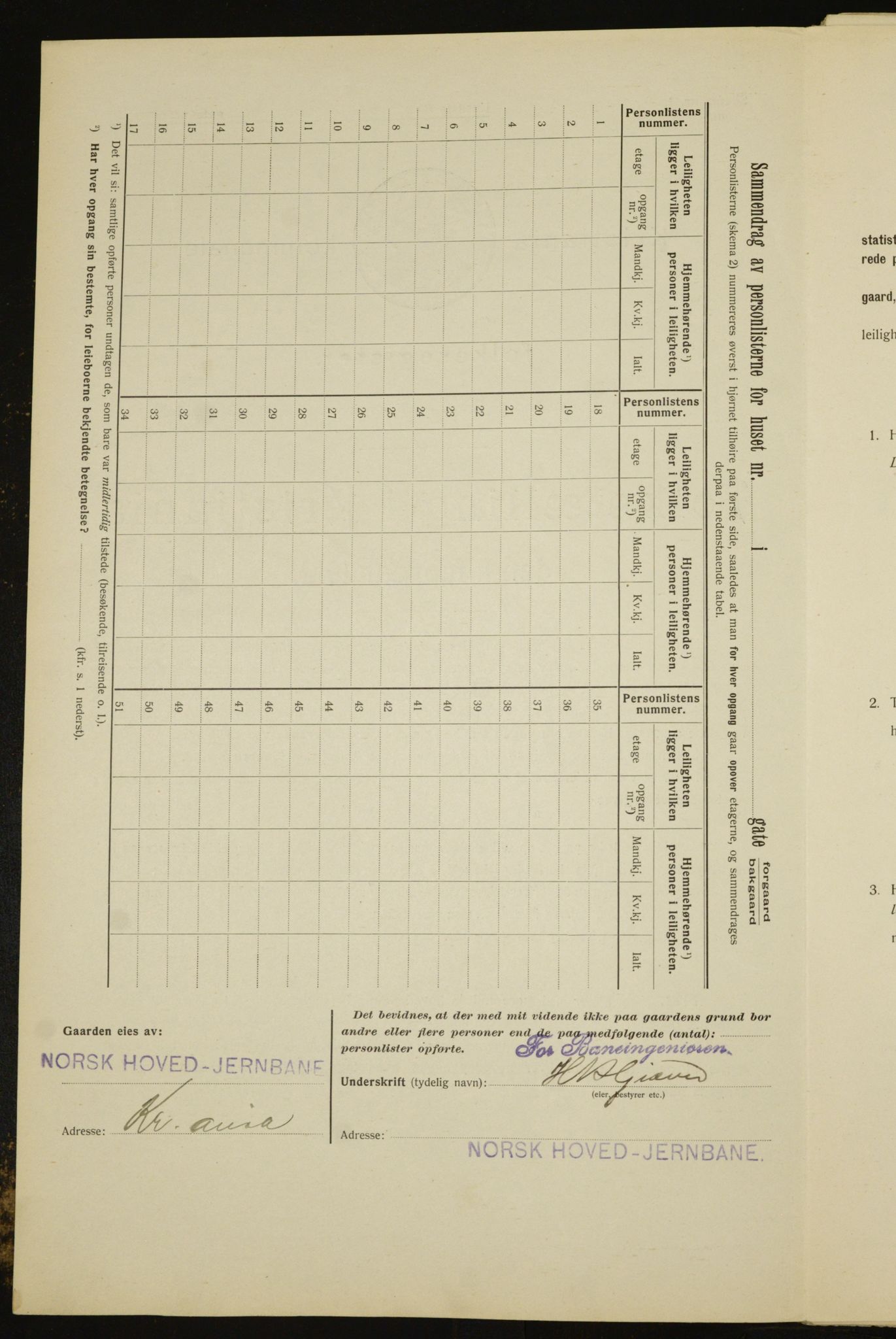 OBA, Municipal Census 1912 for Kristiania, 1912, p. 47227