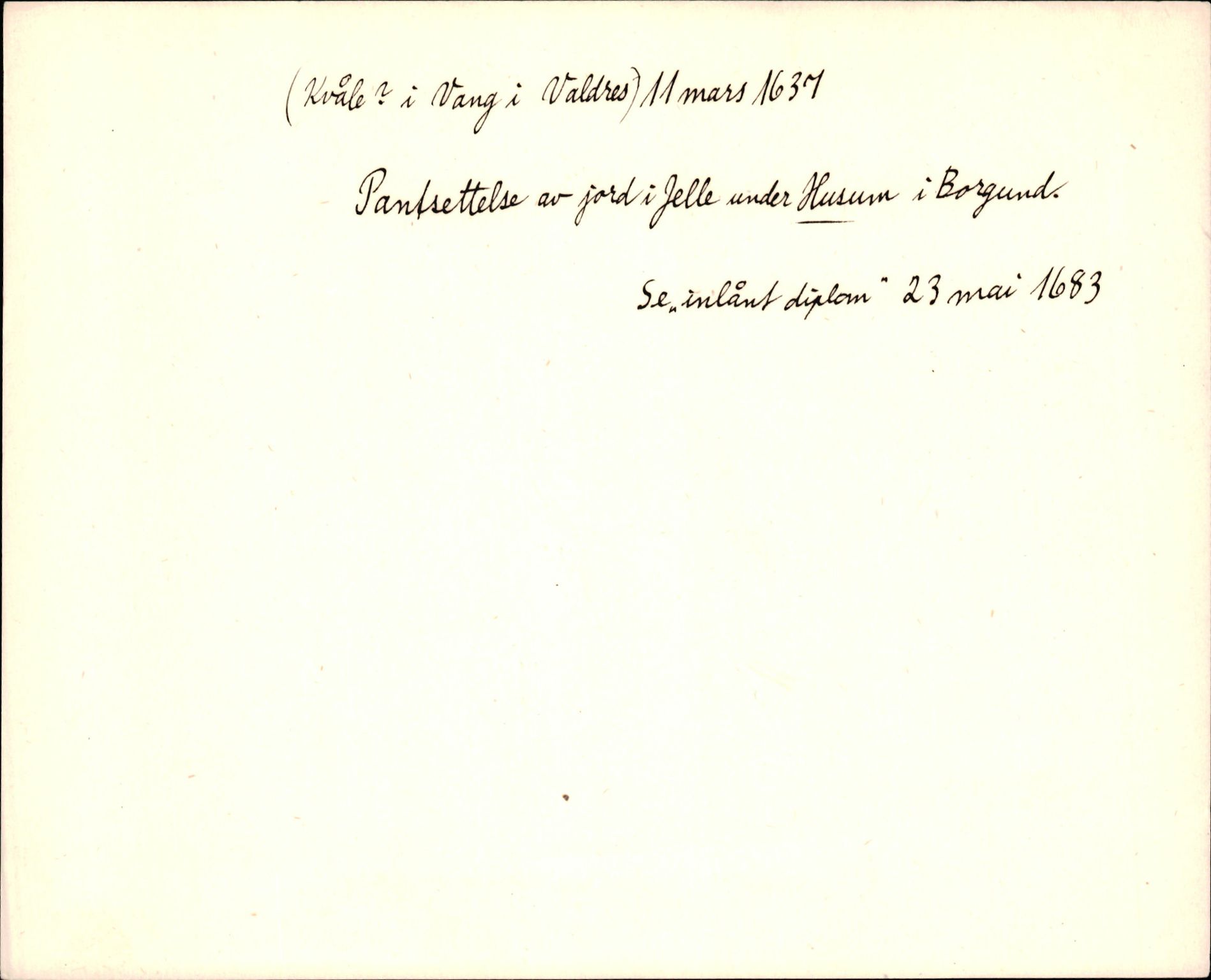 Riksarkivets diplomsamling, AV/RA-EA-5965/F35/F35d/L0003: Innlånte diplomer, seddelregister, 1621-1642, p. 567