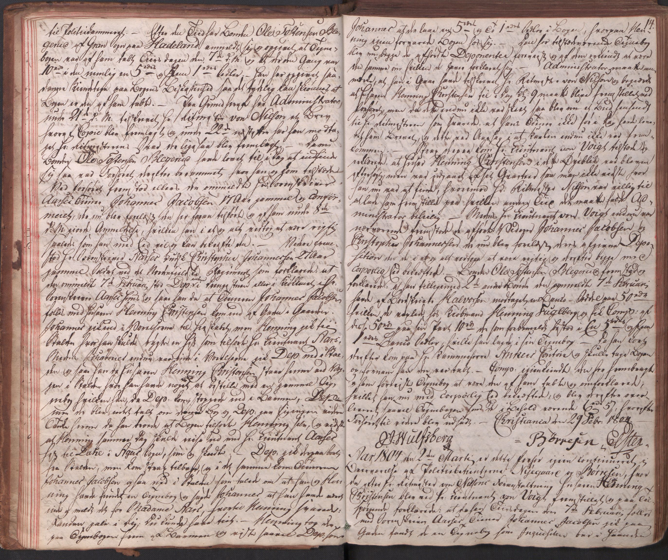 Oslo politidistrikt, AV/SAO-A-10085/I/Ic/Icb/L0000.7: Forhørsprotokoll, 1803-1814, p. 13b-14a