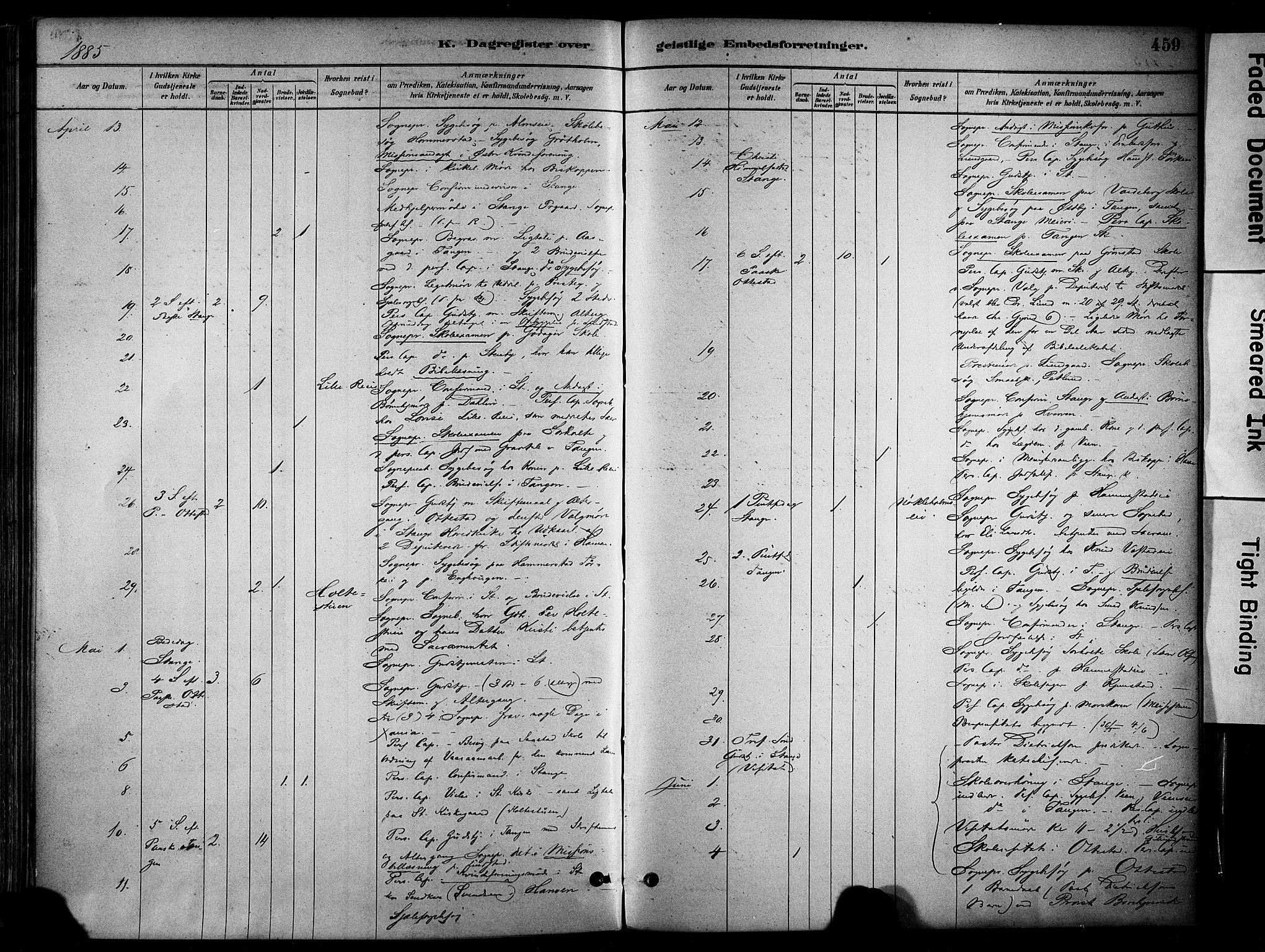 Stange prestekontor, AV/SAH-PREST-002/K/L0017: Parish register (official) no. 17, 1880-1893, p. 459