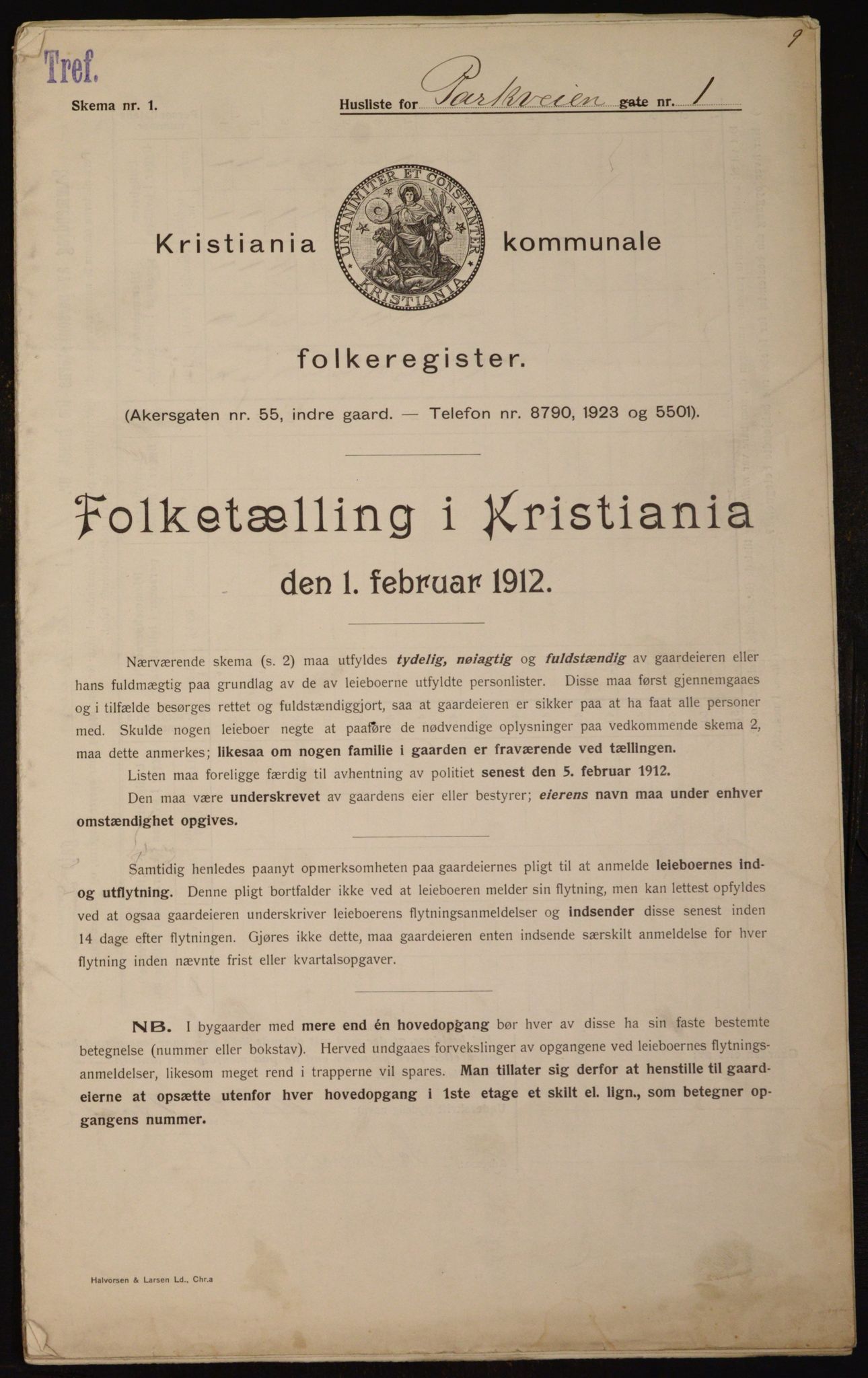 OBA, Municipal Census 1912 for Kristiania, 1912, p. 78343