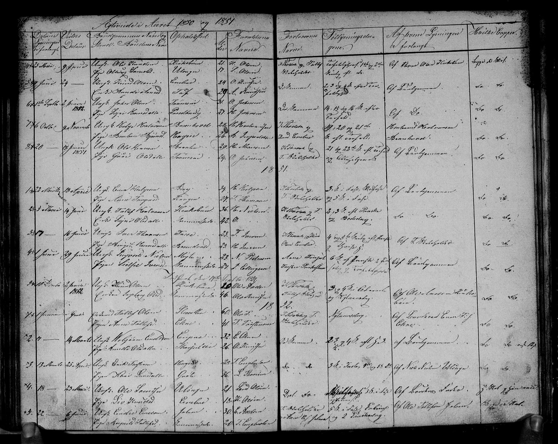 Gol kirkebøker, SAKO/A-226/G/Gb/L0003: Parish register (copy) no. II 3, 1844-1858, p. 110-111