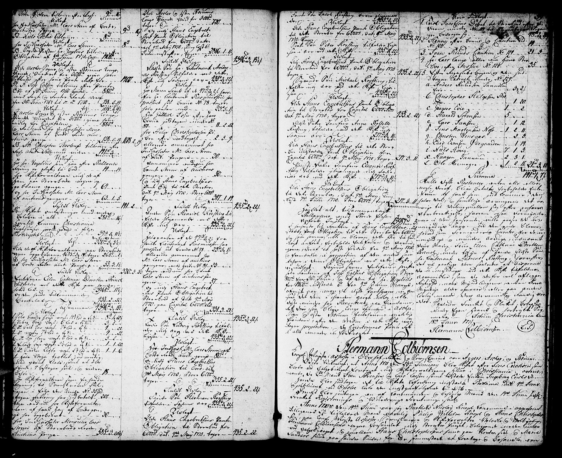 Aker sorenskriveri, AV/SAO-A-10895/H/Hb/L0013a: Skifteprotokoll, 1770-1780, p. 38b-39a