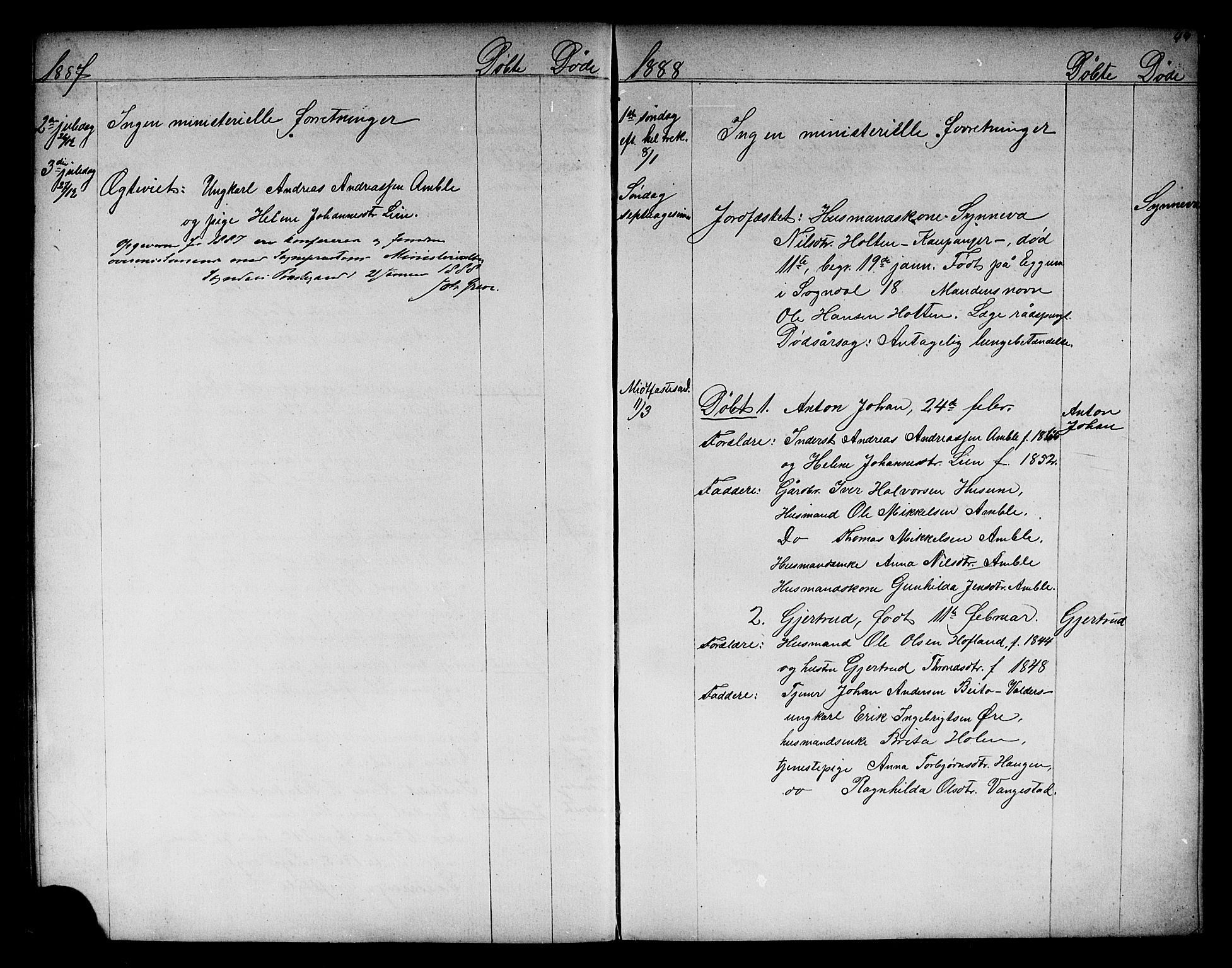 Sogndal sokneprestembete, SAB/A-81301/H/Hab/Habb/L0001: Parish register (copy) no. B 1, 1867-1907, p. 49
