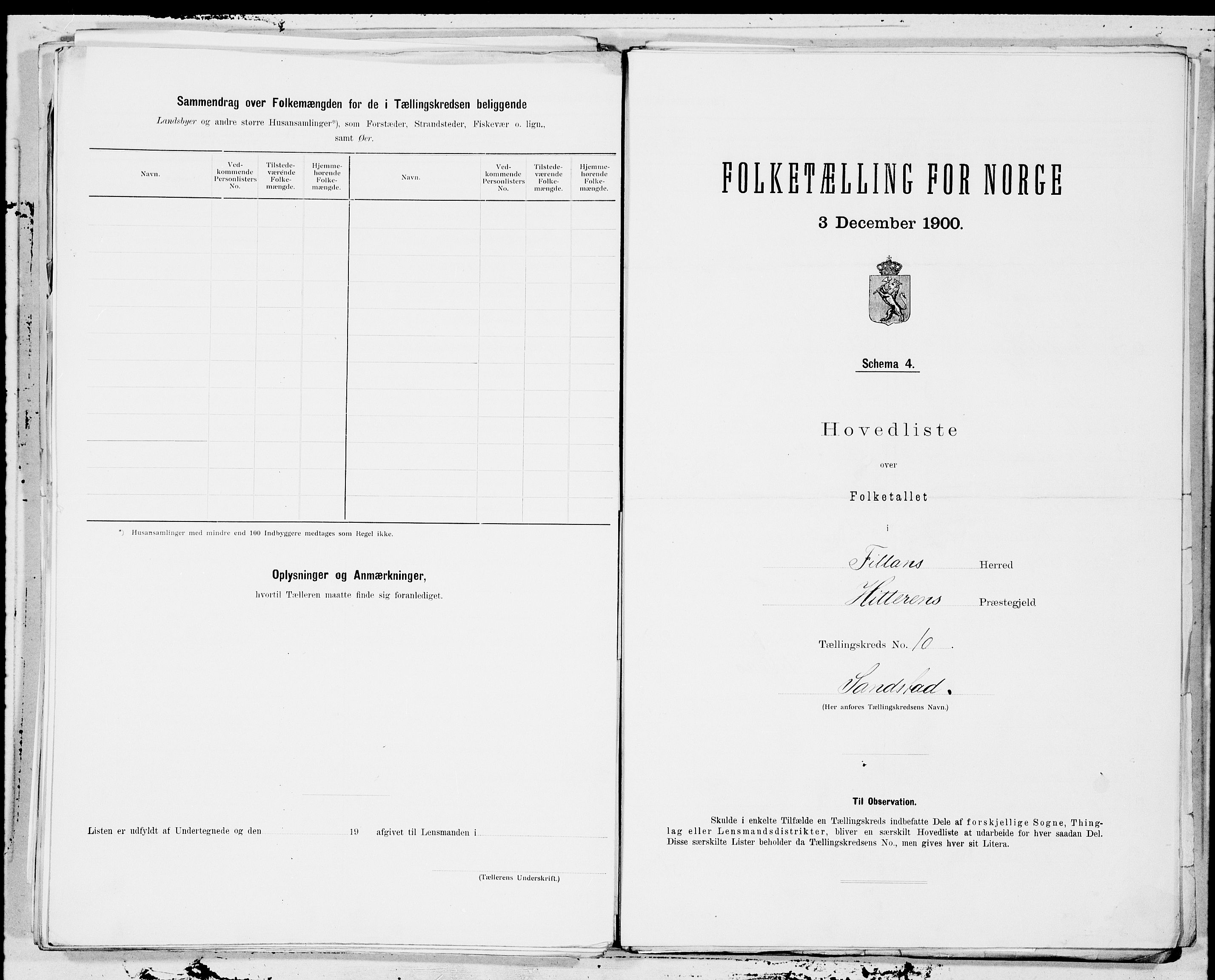 SAT, 1900 census for Fillan, 1900, p. 20