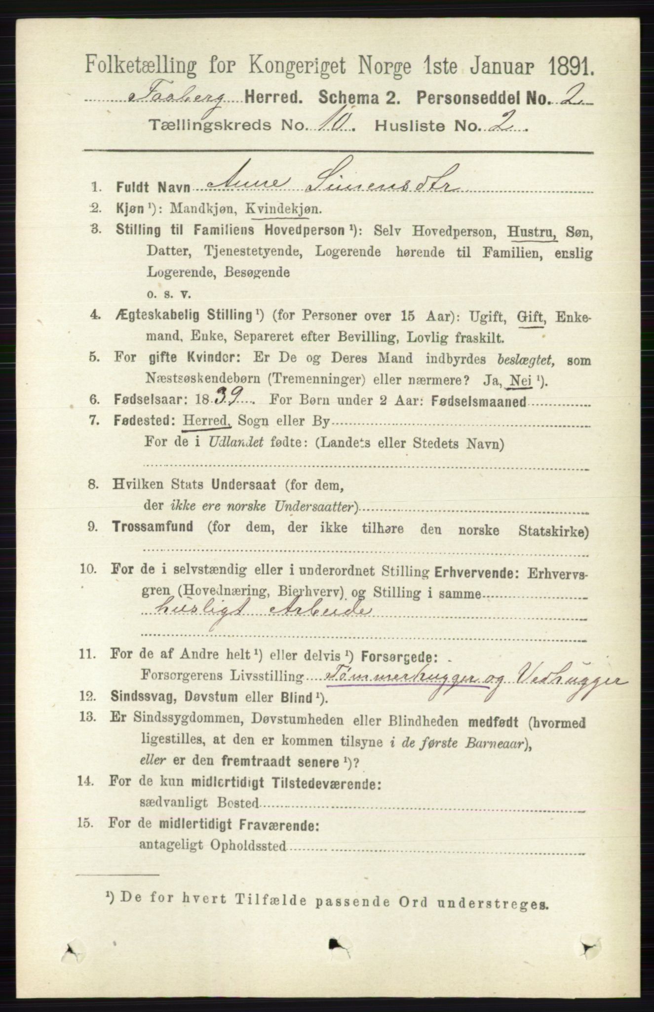 RA, 1891 census for 0524 Fåberg, 1891, p. 4118