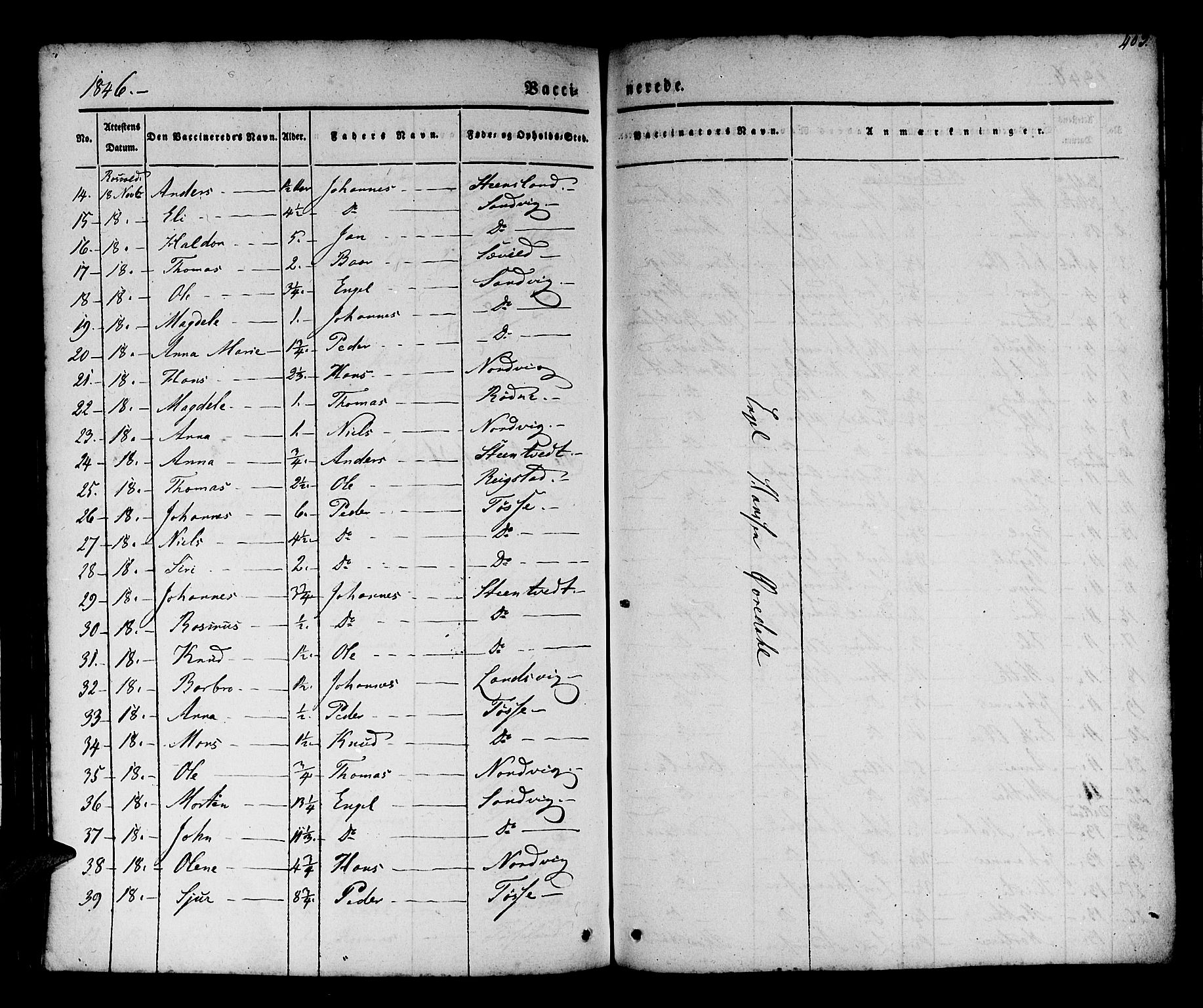 Os sokneprestembete, AV/SAB-A-99929: Parish register (official) no. A 15, 1839-1851, p. 403