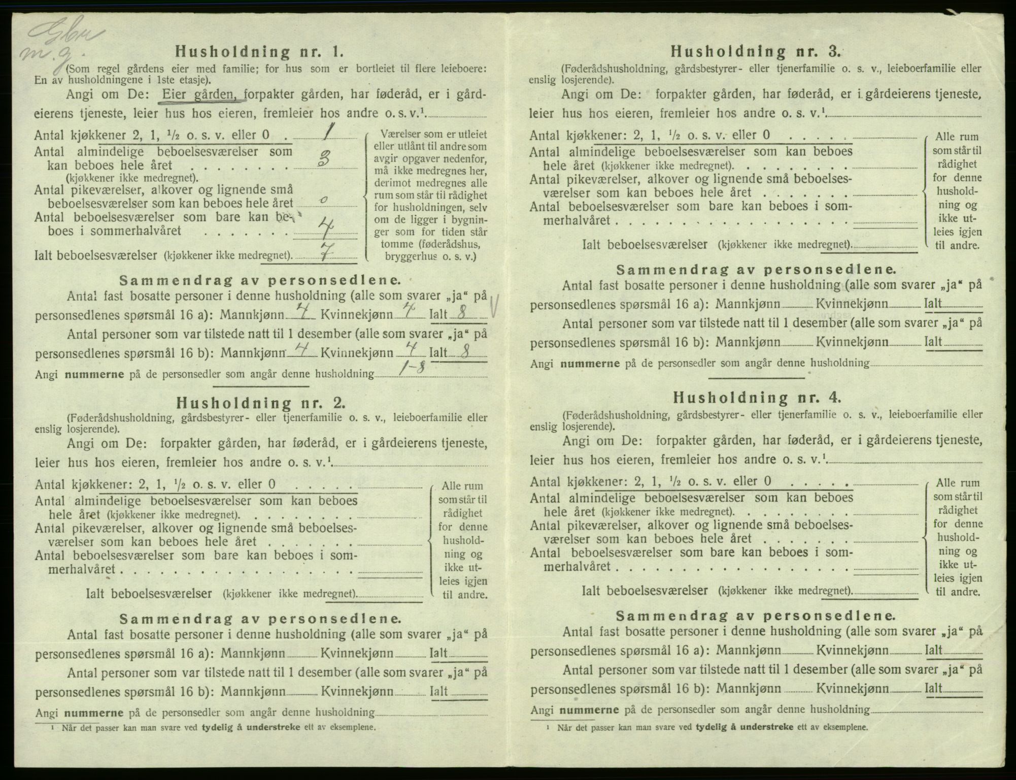 SAB, 1920 census for Vikebygd, 1920, p. 363