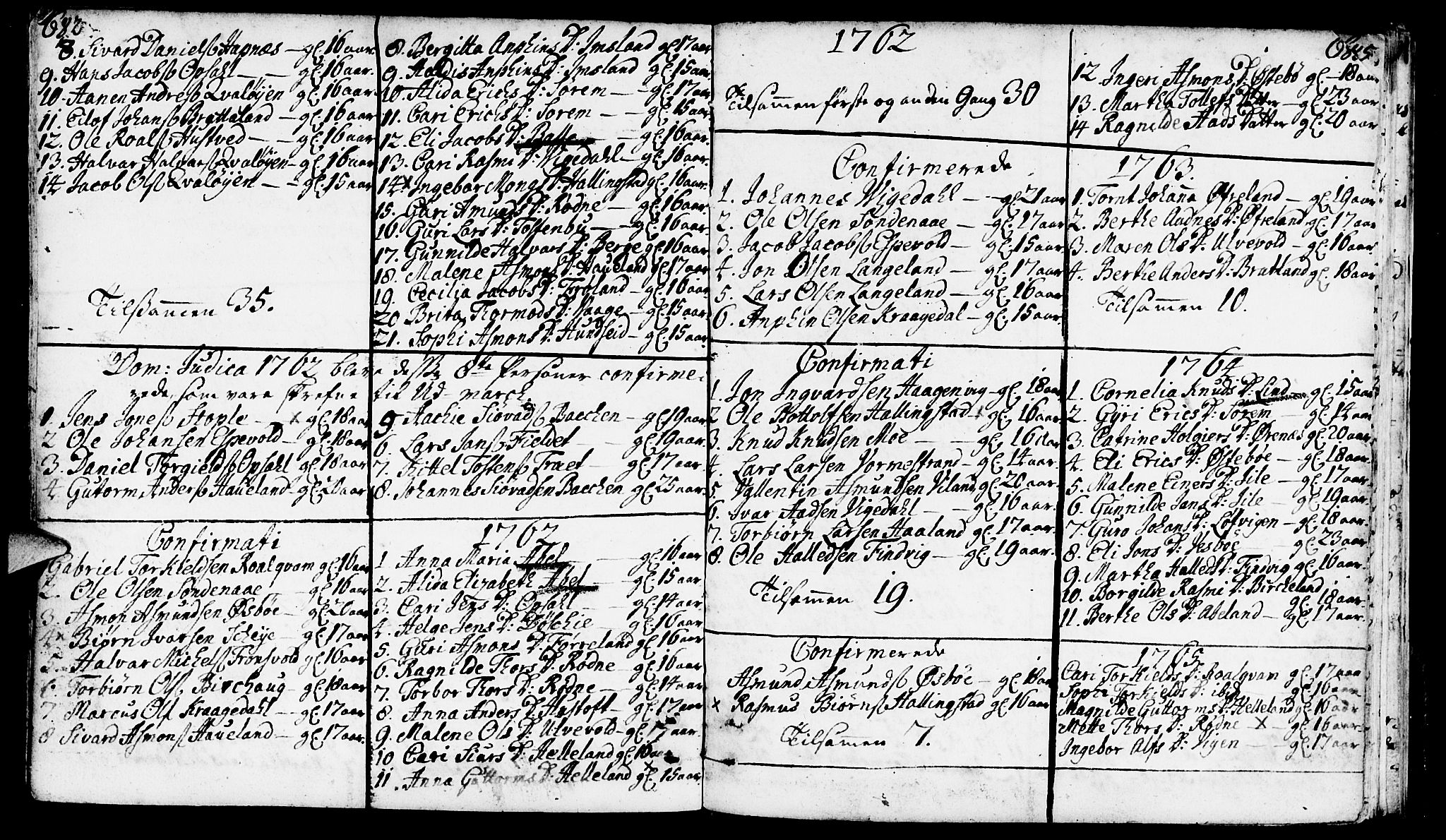 Vikedal sokneprestkontor, AV/SAST-A-101840/01/IV: Parish register (official) no. A 1, 1737-1778, p. 682-683