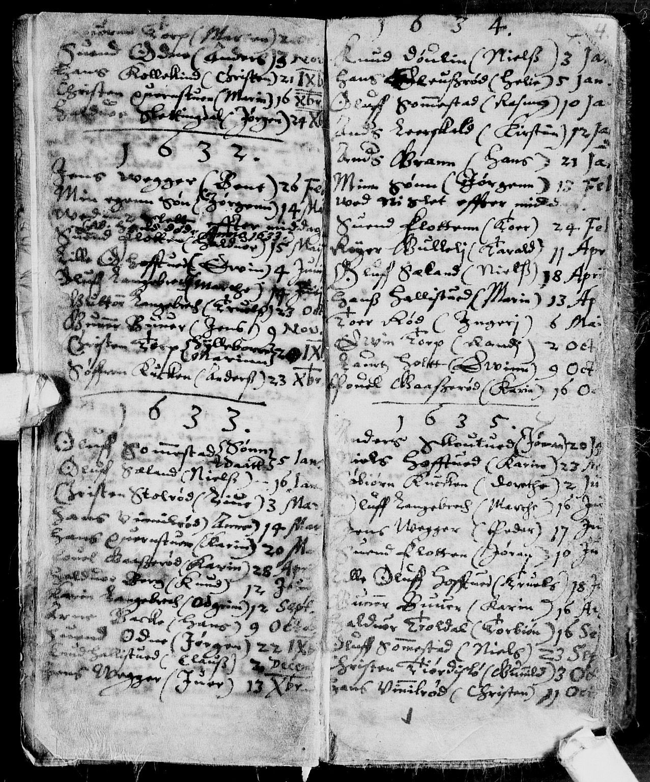 Andebu kirkebøker, AV/SAKO-A-336/F/Fa/L0001: Parish register (official) no. 1 /1, 1623-1738, p. 4