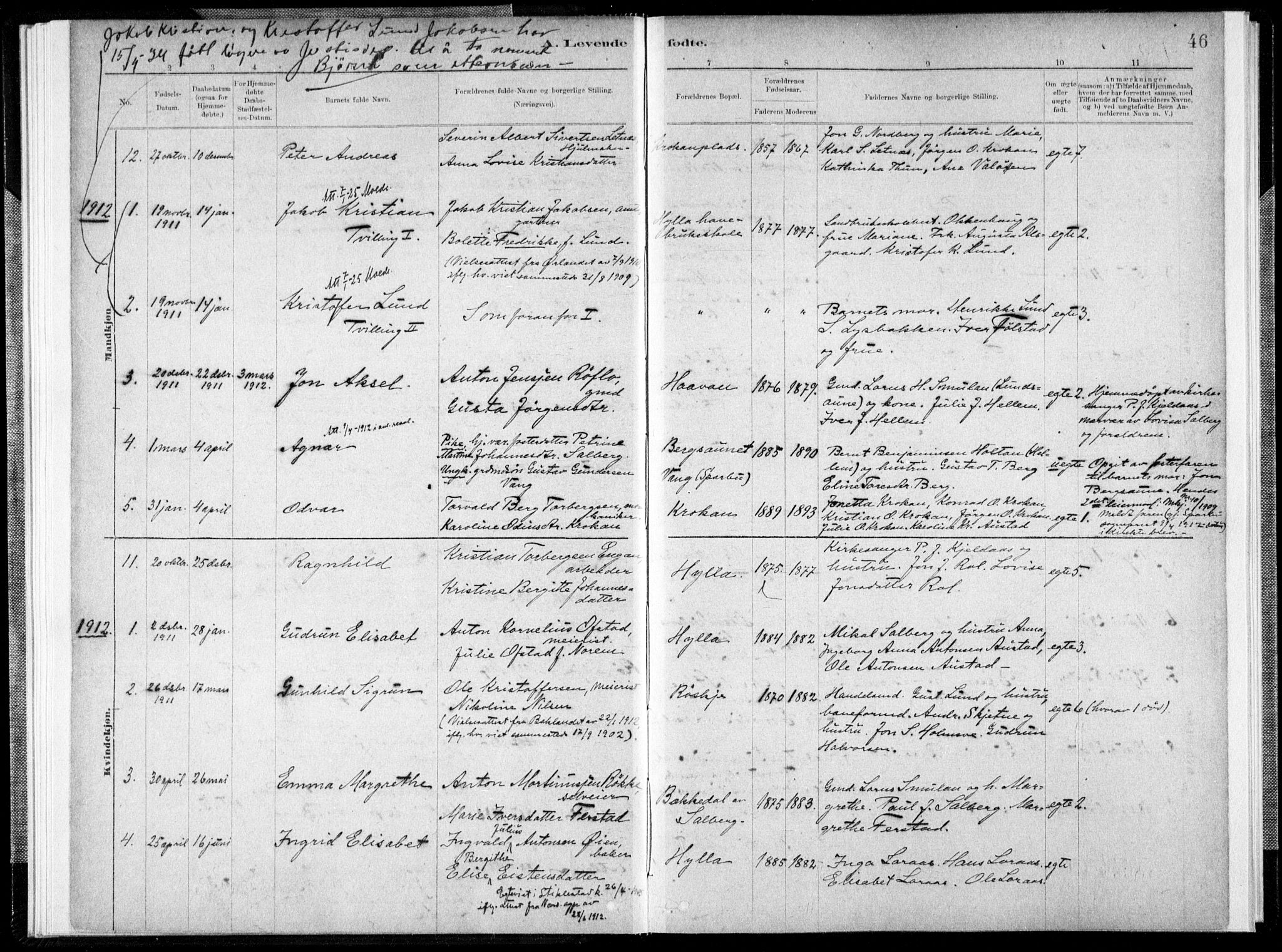 Ministerialprotokoller, klokkerbøker og fødselsregistre - Nord-Trøndelag, SAT/A-1458/731/L0309: Parish register (official) no. 731A01, 1879-1918, p. 46