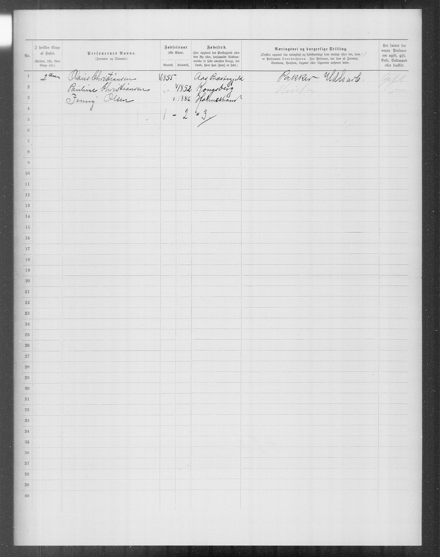 OBA, Municipal Census 1899 for Kristiania, 1899, p. 12824