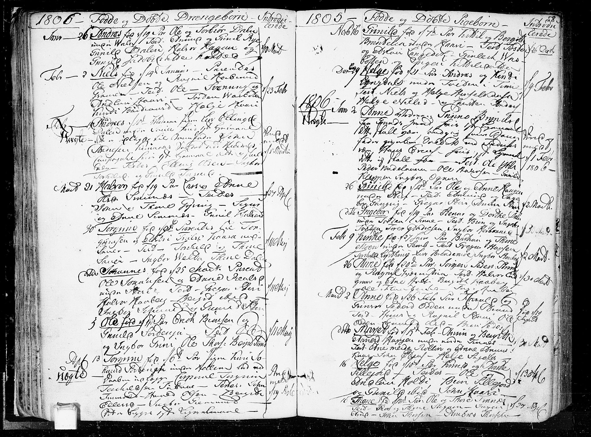 Heddal kirkebøker, SAKO/A-268/F/Fa/L0004: Parish register (official) no. I 4, 1784-1814, p. 58
