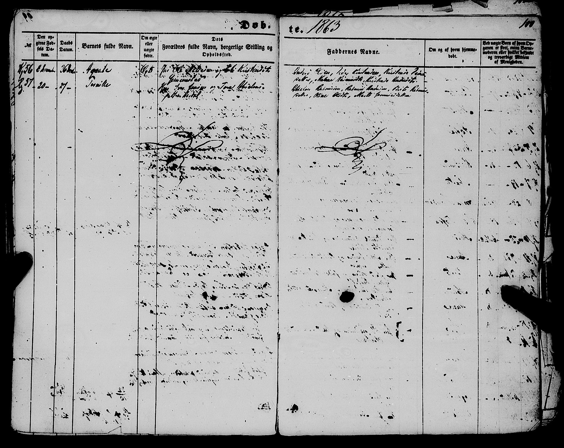 Gloppen sokneprestembete, AV/SAB-A-80101/H/Haa/Haaa/L0009: Parish register (official) no. A 9, 1855-1870, p. 100